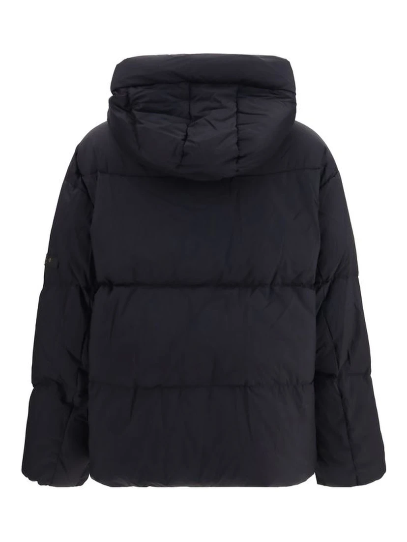 Black Nylon Full-Length Jacket