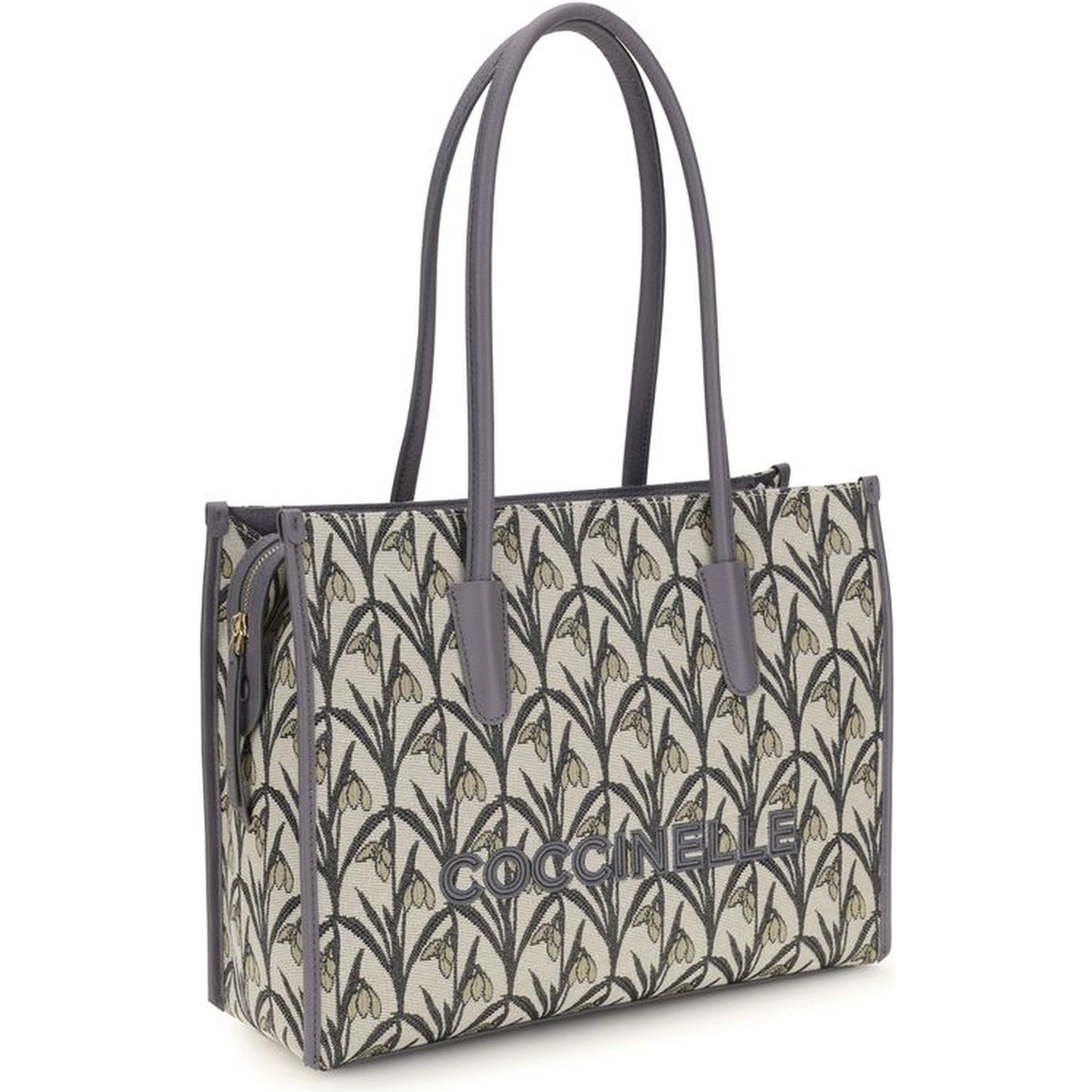 Gray Fabric Shoulder Bag