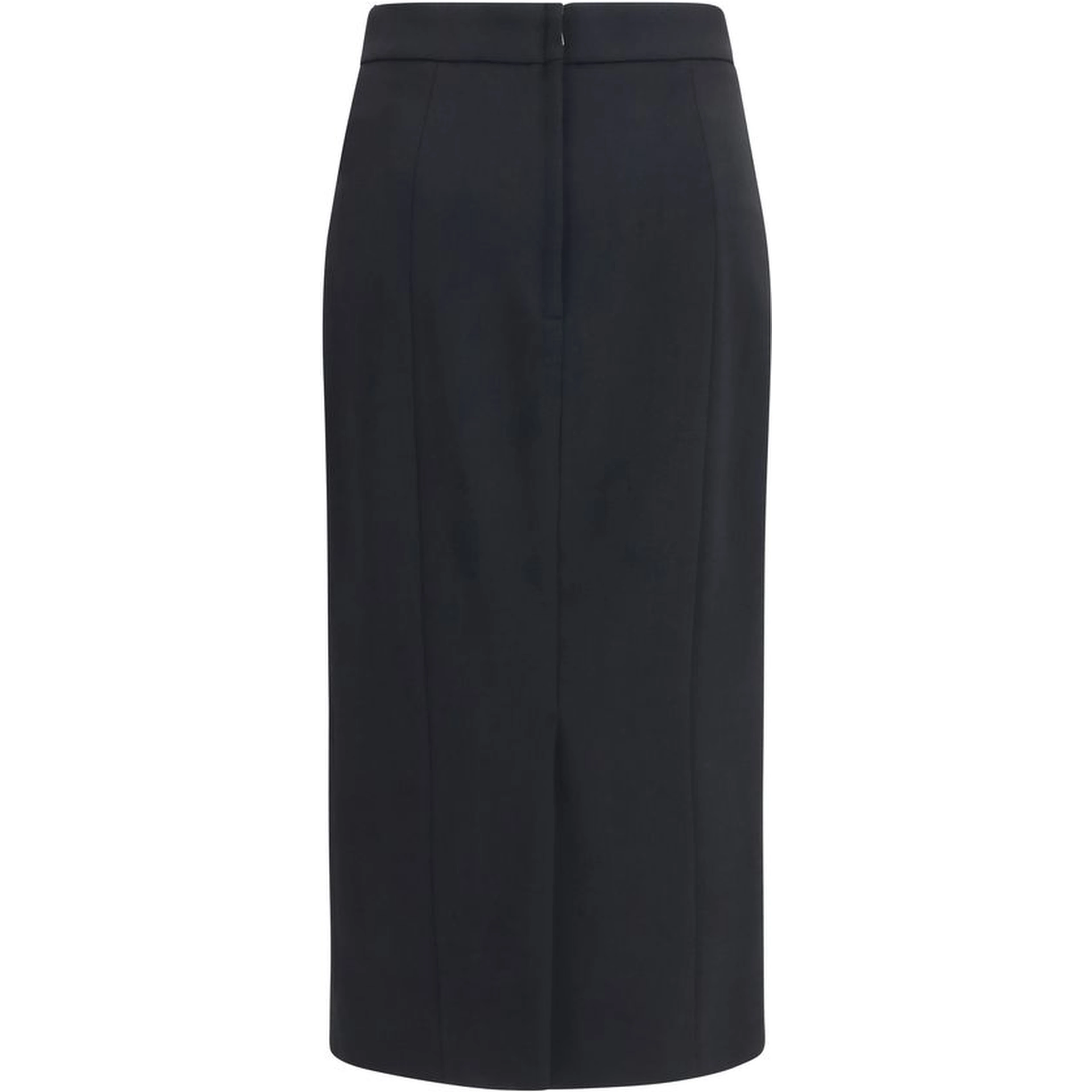 Black Wool Oves Aries Long Skirt