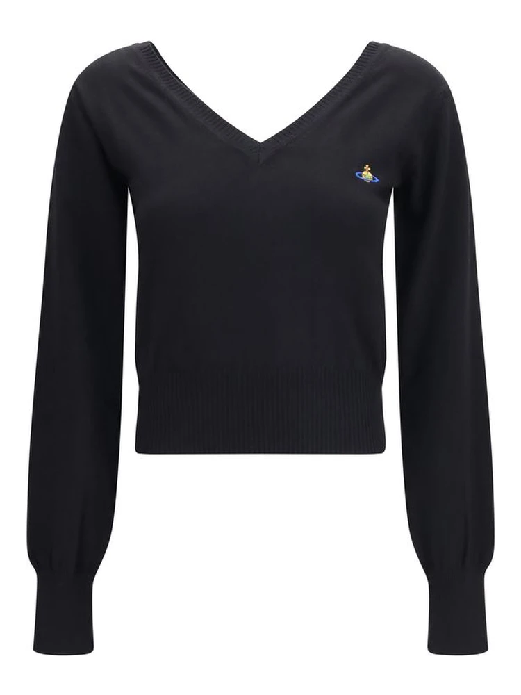 Black Cotton Sweatshirt
