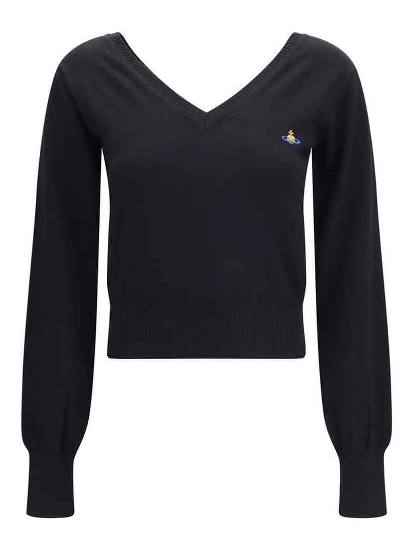 Black Cotton Sweatshirt