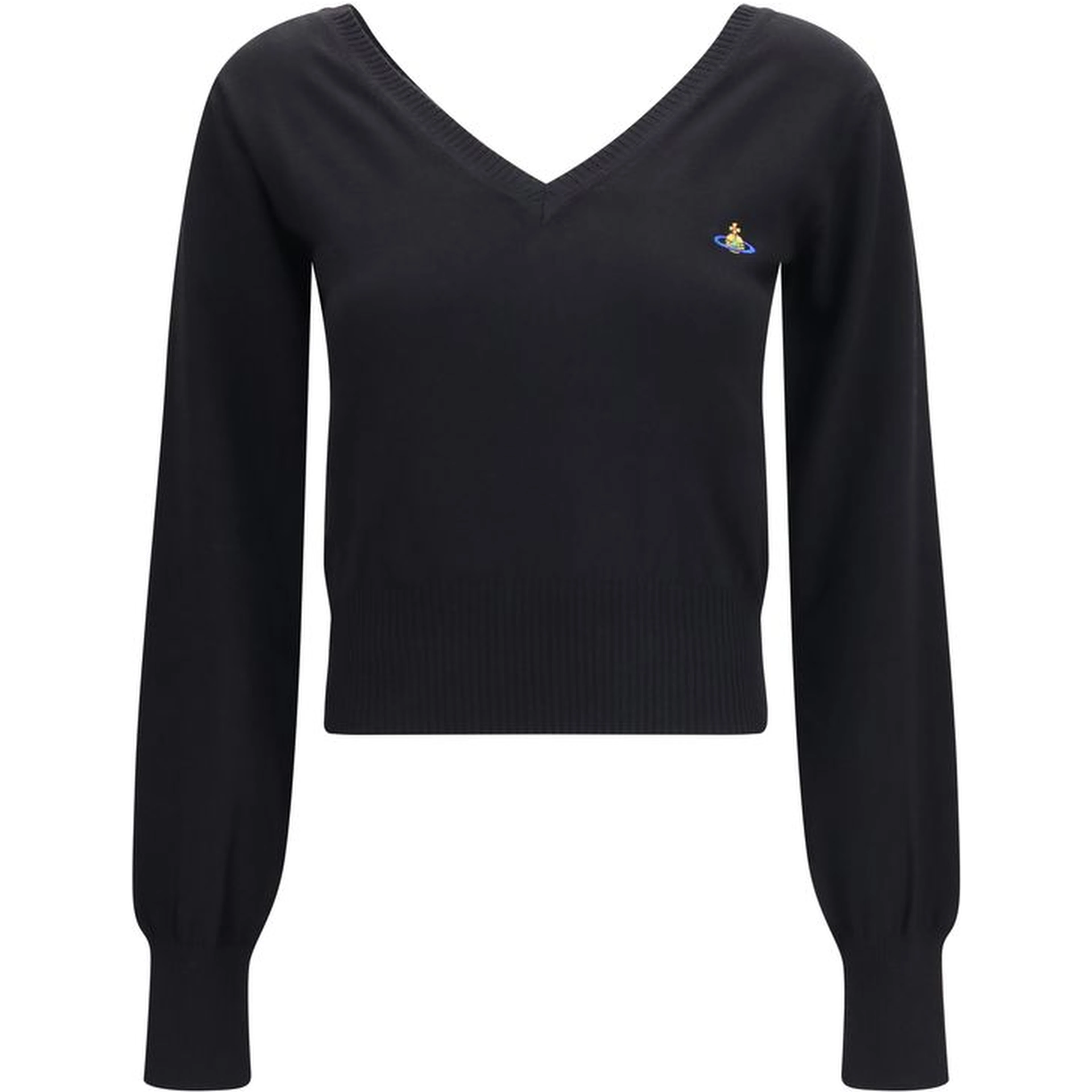 Black Cotton Sweatshirt