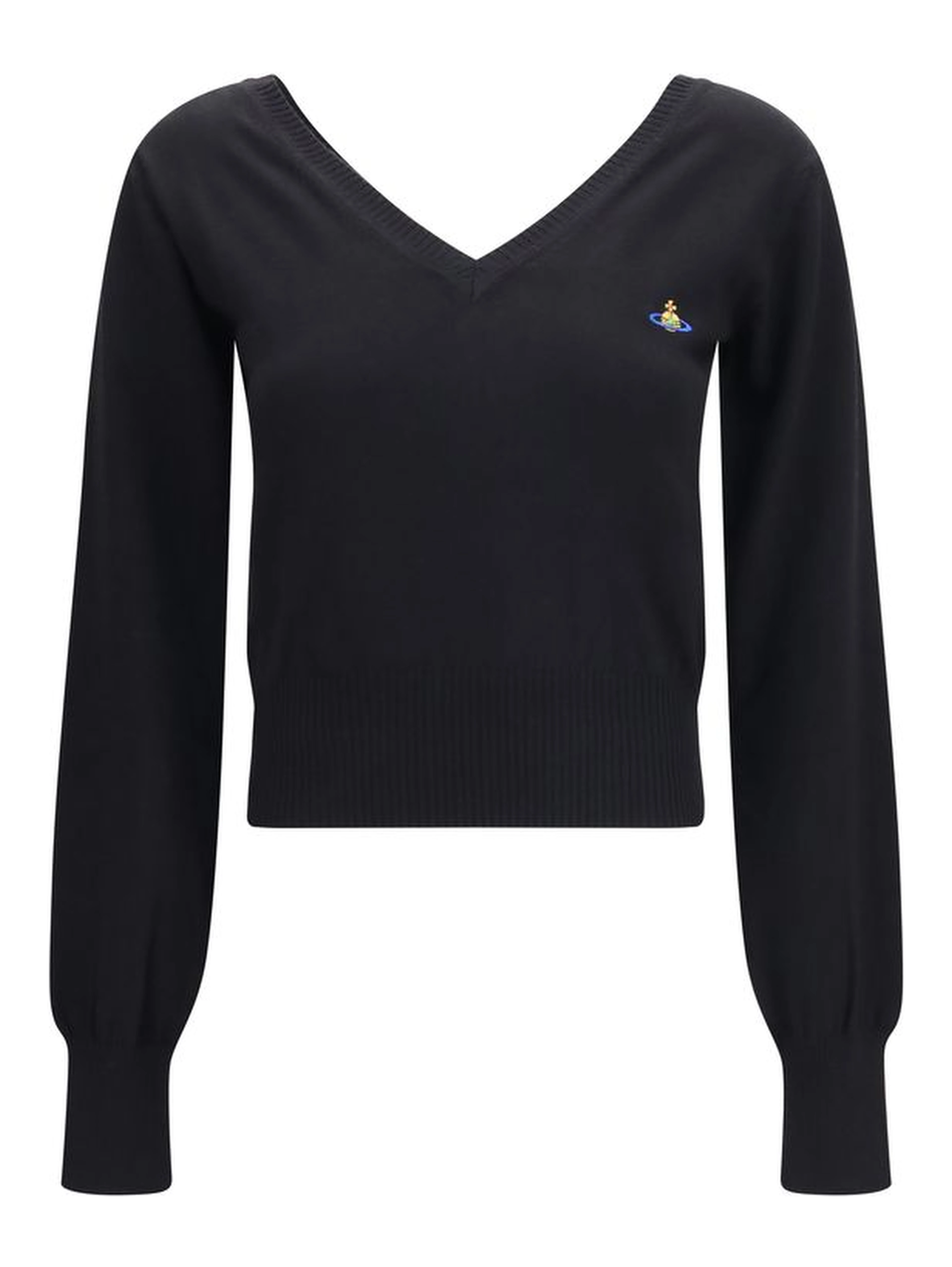 Black Cotton Sweatshirt