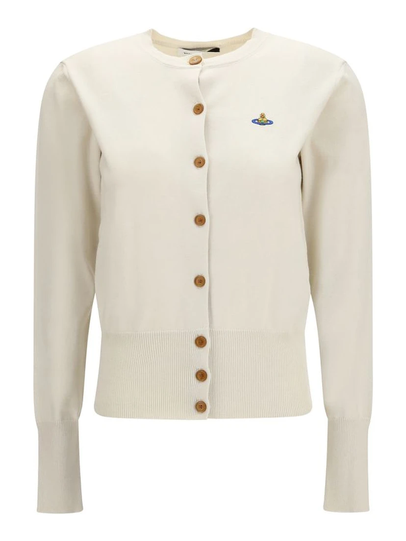 White Cotton Cardigan
