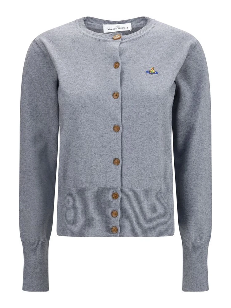 Gray Cotton Cardigan
