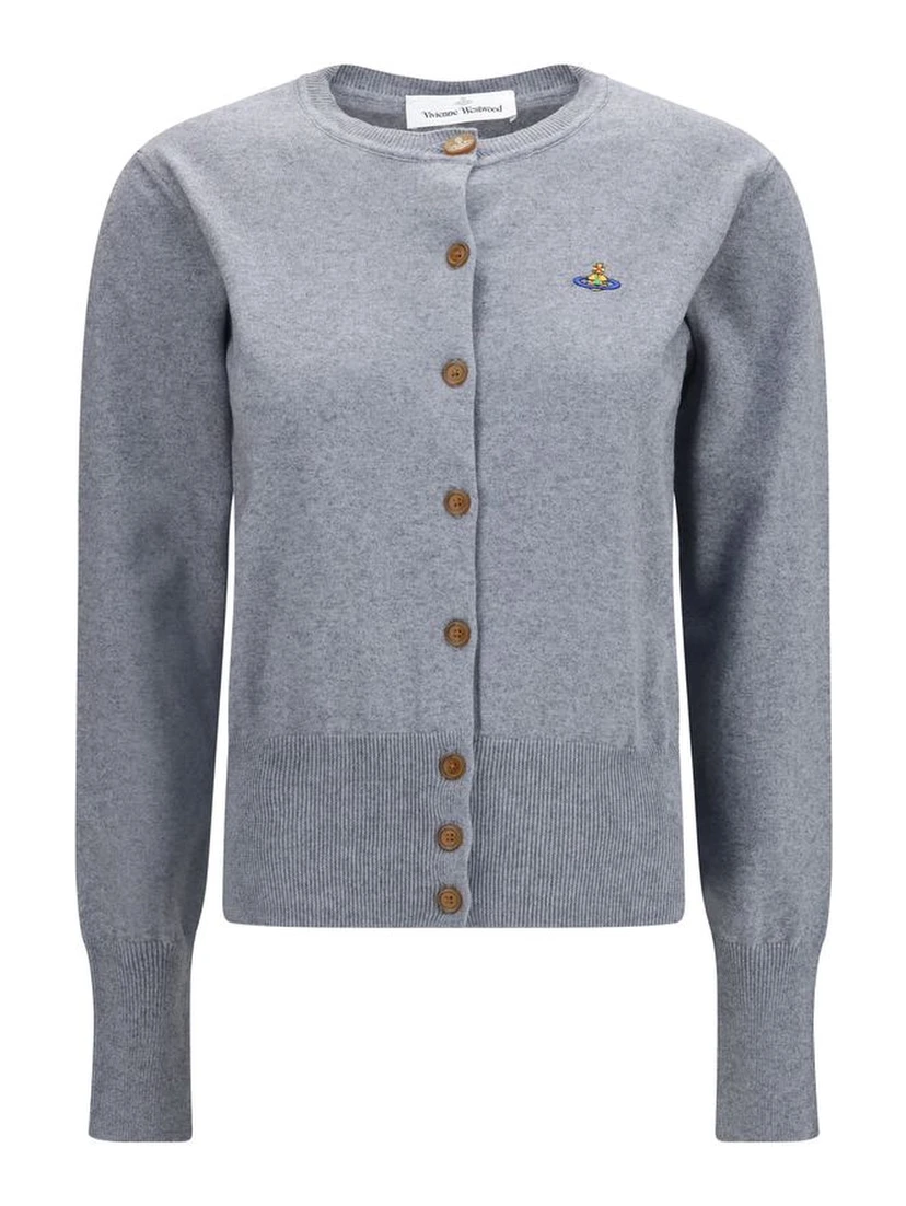 Gray Cotton Cardigan