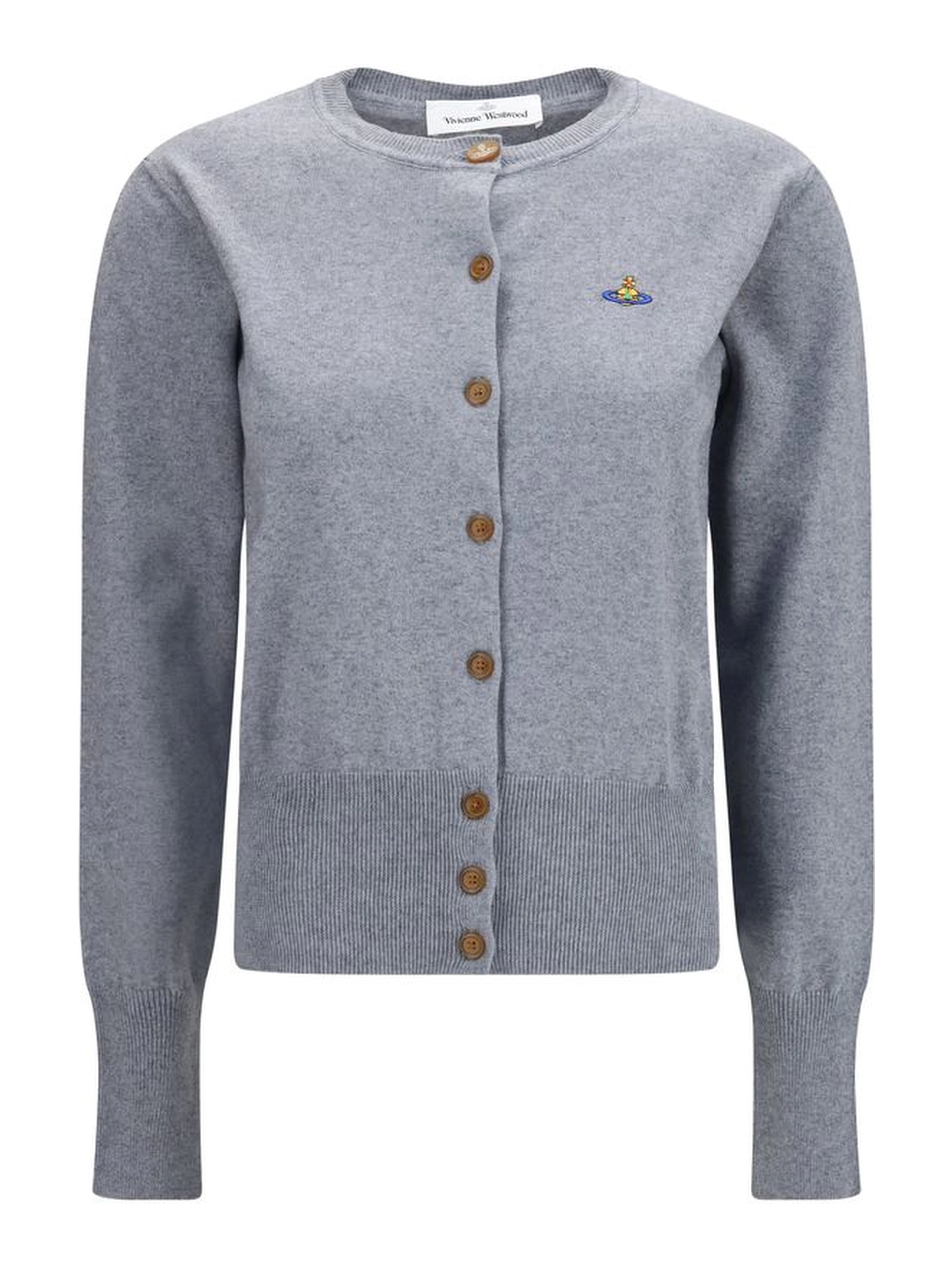 Gray Cotton Cardigan