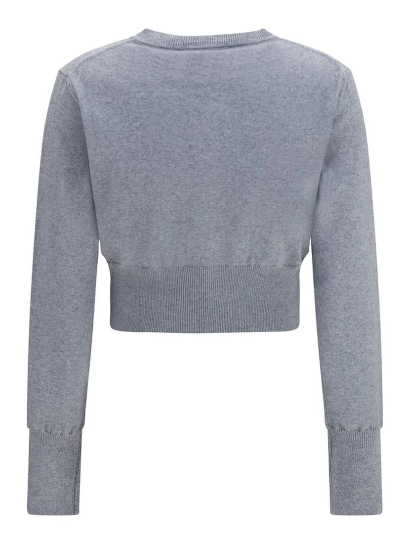 Gray Cotton Cardigan