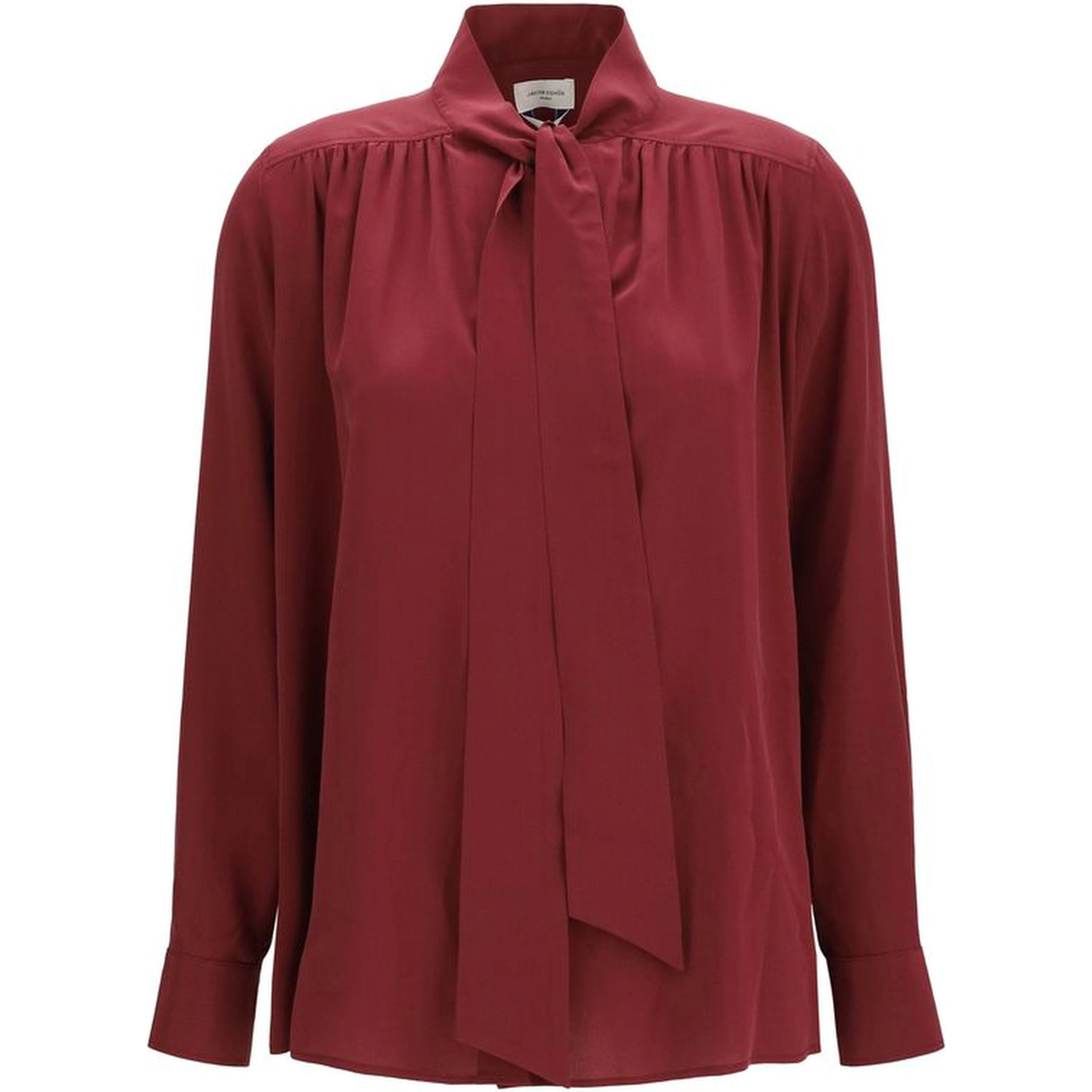 Bordeaux Silk Blouse