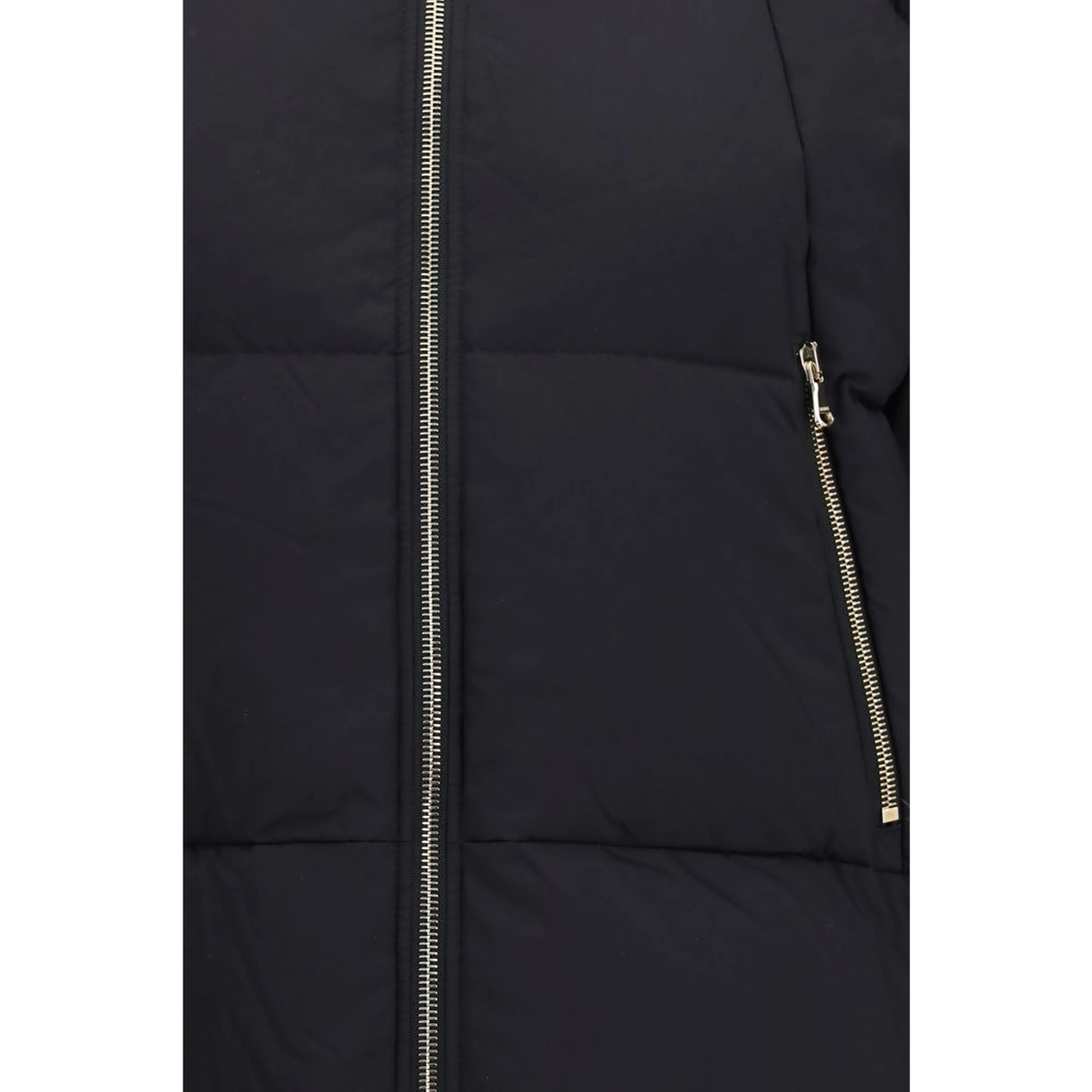 Black Nylon Full-Length Jacket