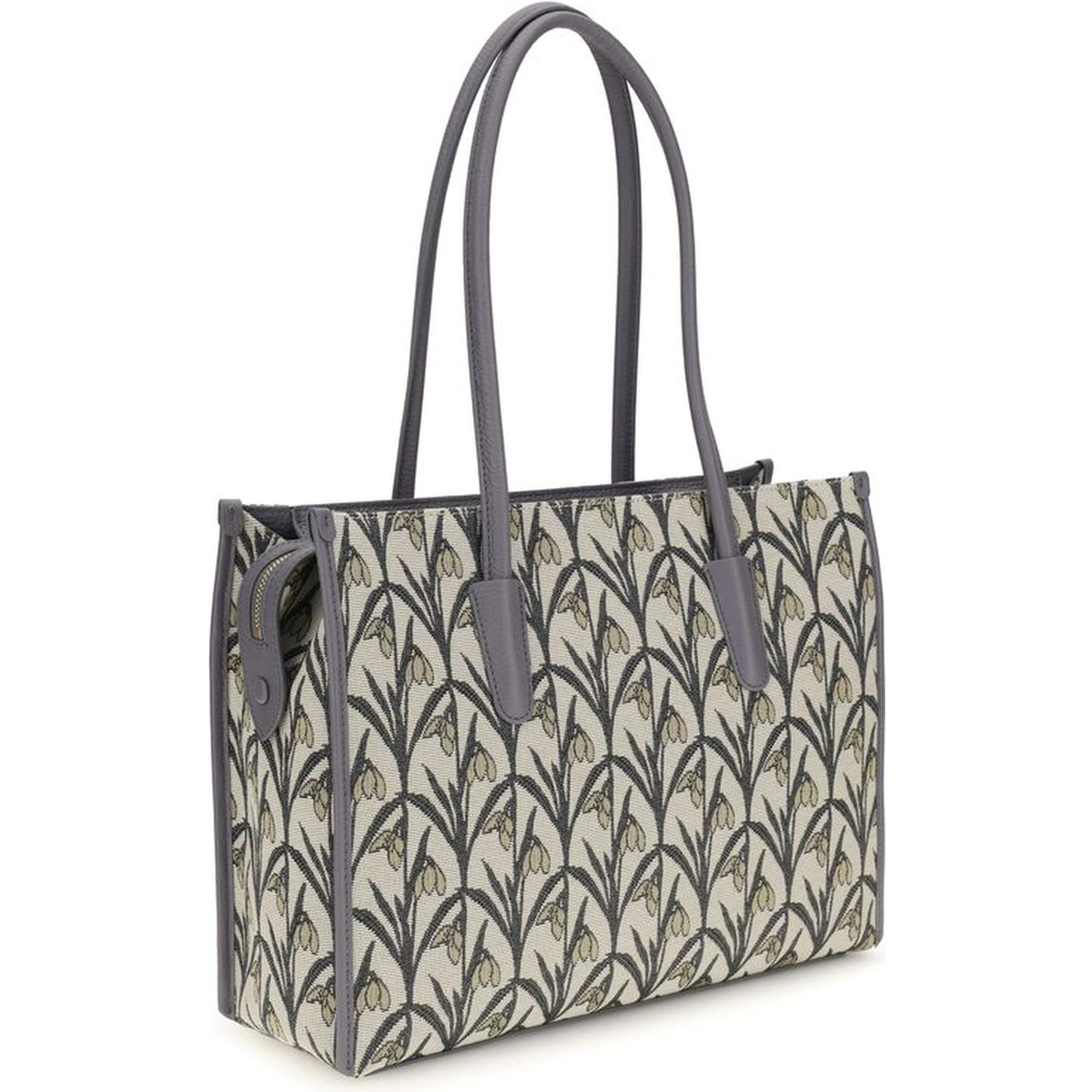 Gray Fabric Shoulder Bag