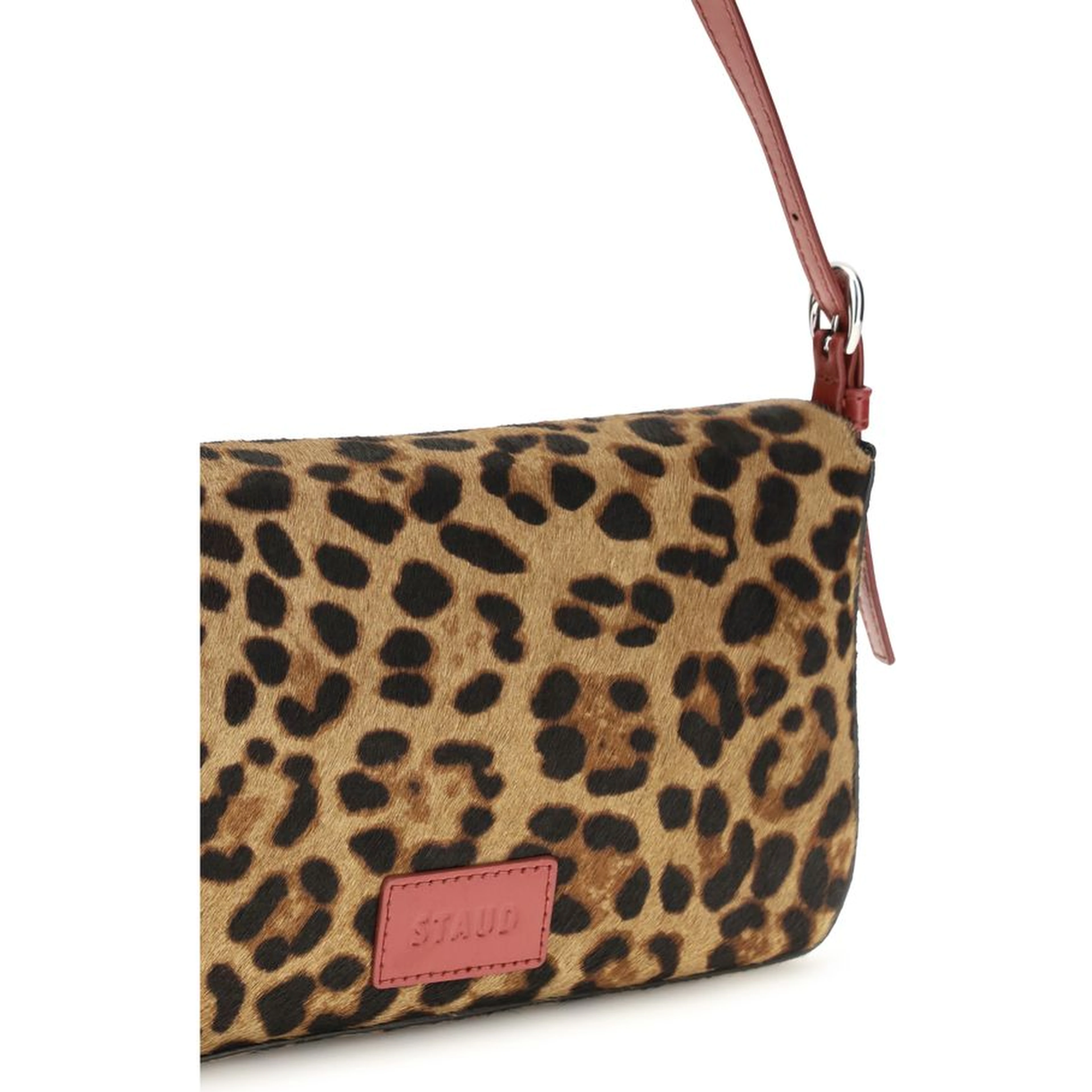 Beige Calf Leather Bos Taurus Shoulder Bag