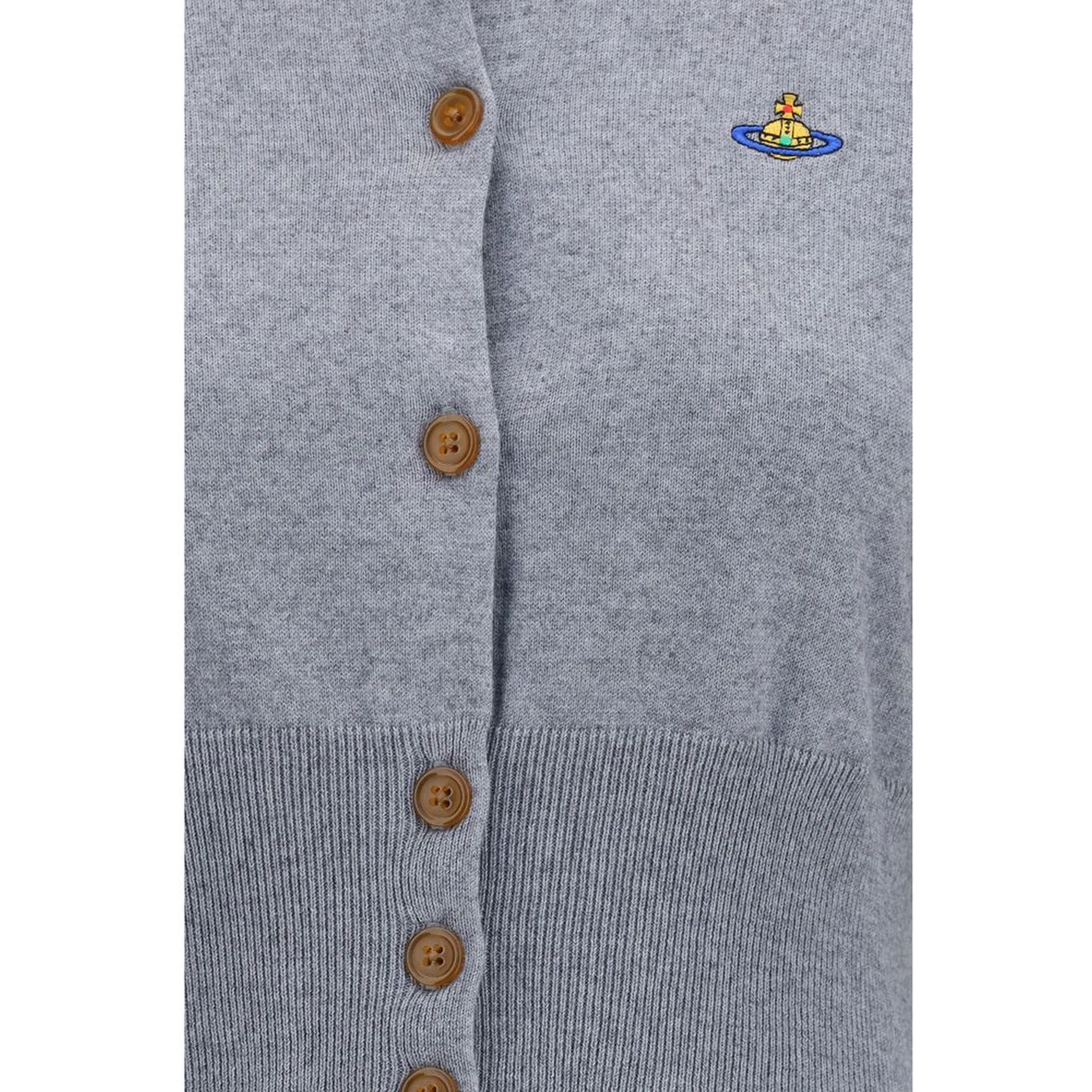 Gray Cotton Cardigan