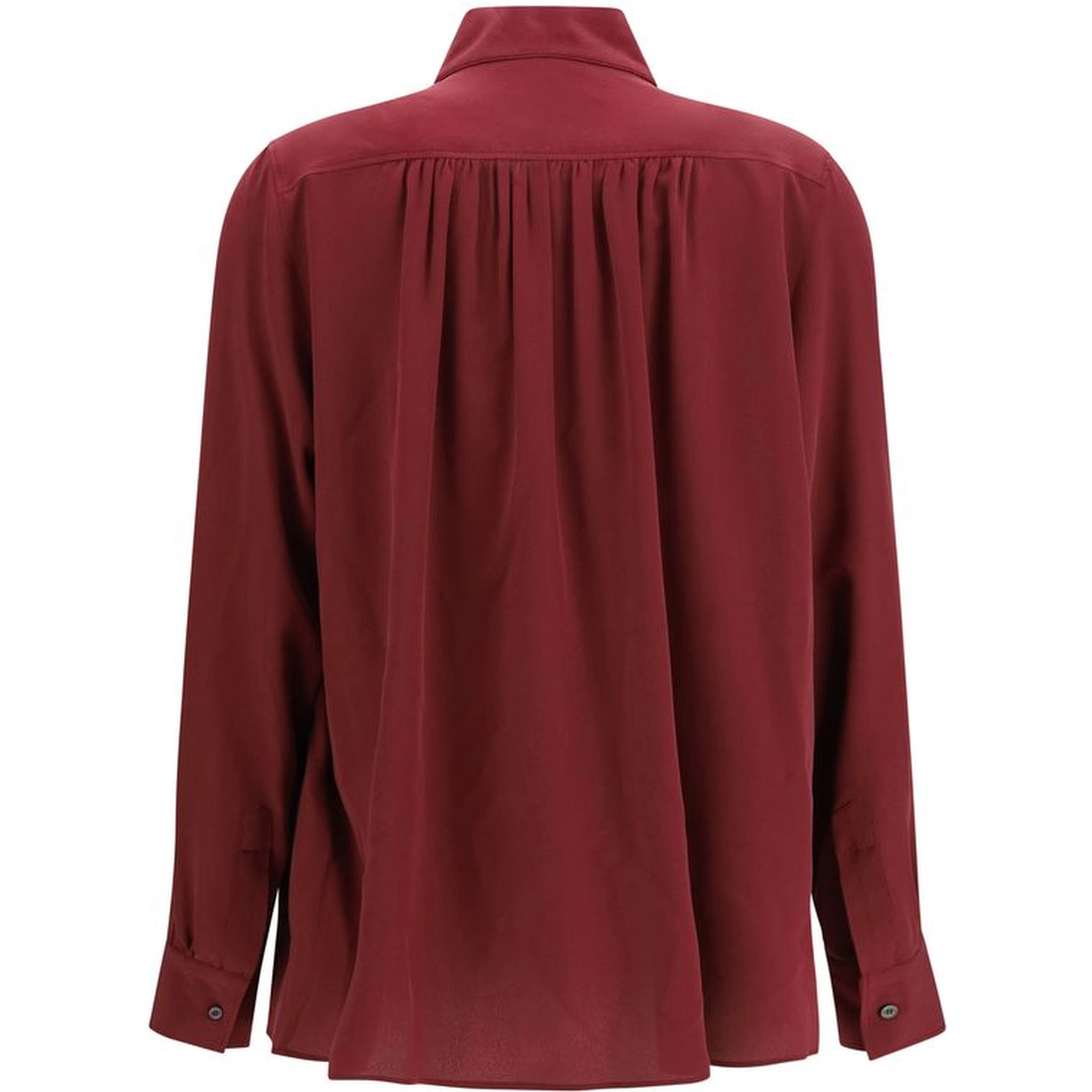 Bordeaux Silk Blouse