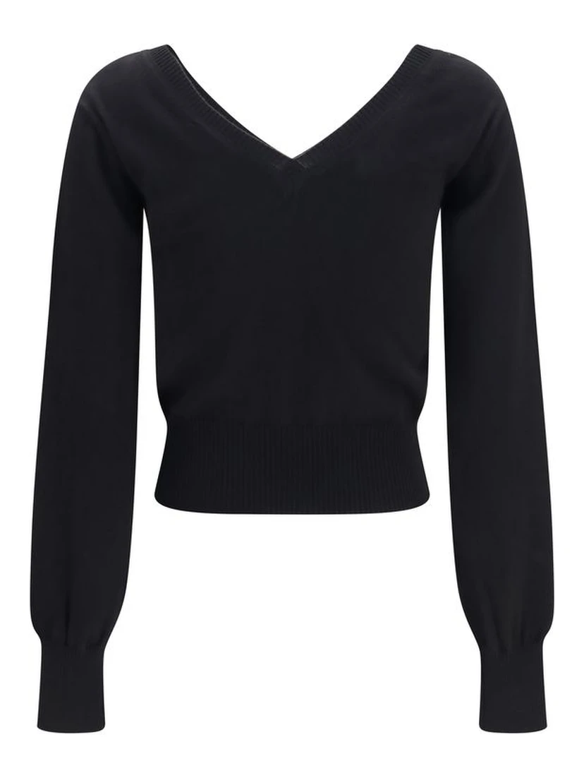Black Cotton Sweatshirt