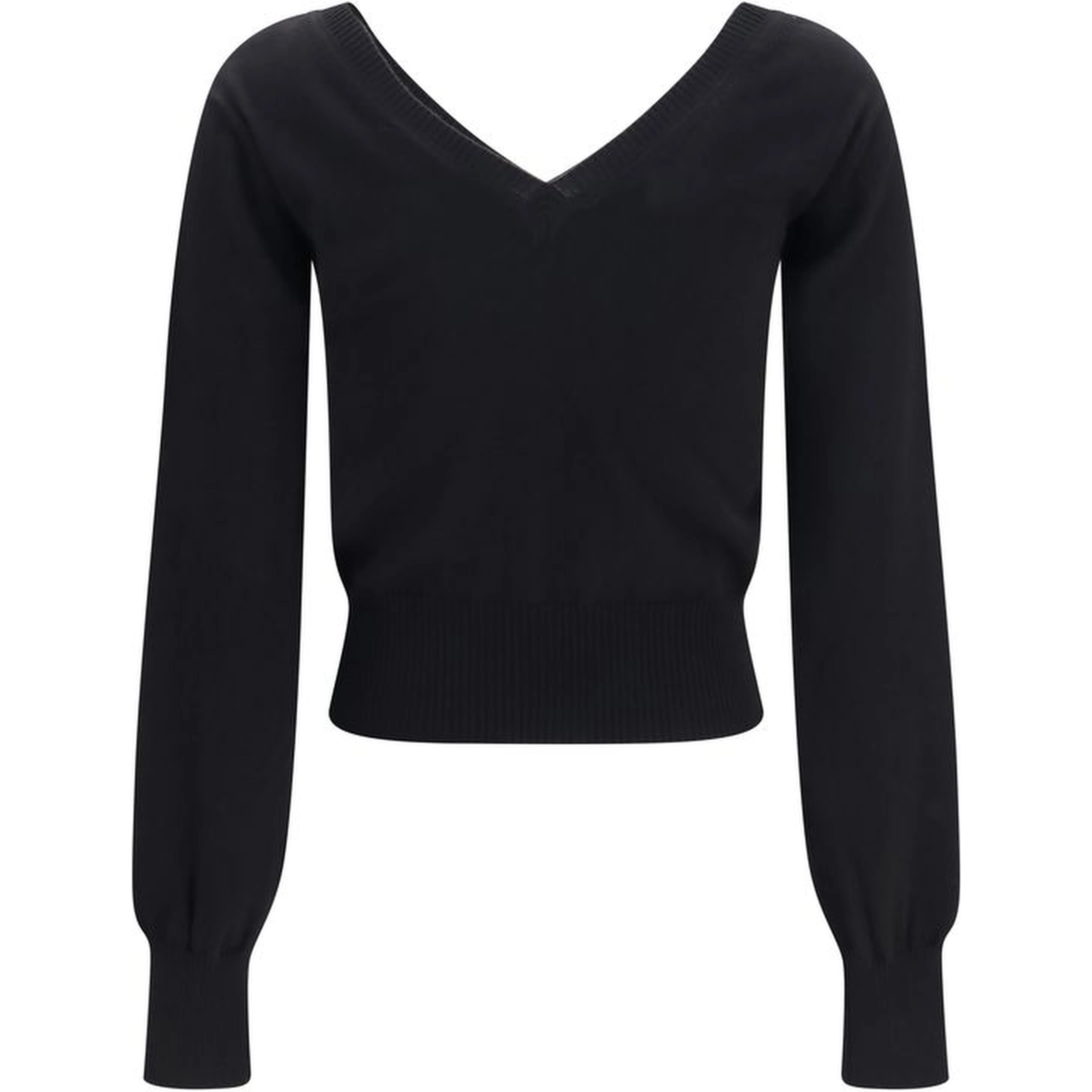 Black Cotton Sweatshirt