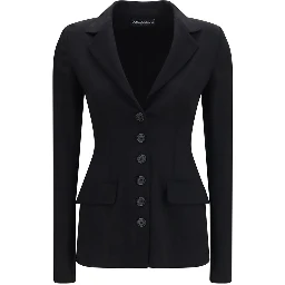 Black Wool Oves Aries Full-Length Jacket
