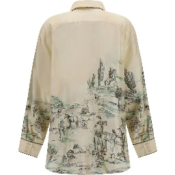 Beige Silk Blouse