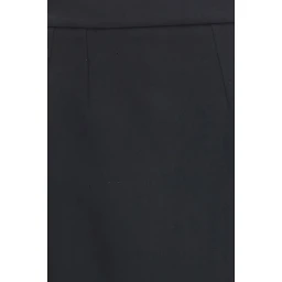 Black Wool Oves Aries Long Skirt