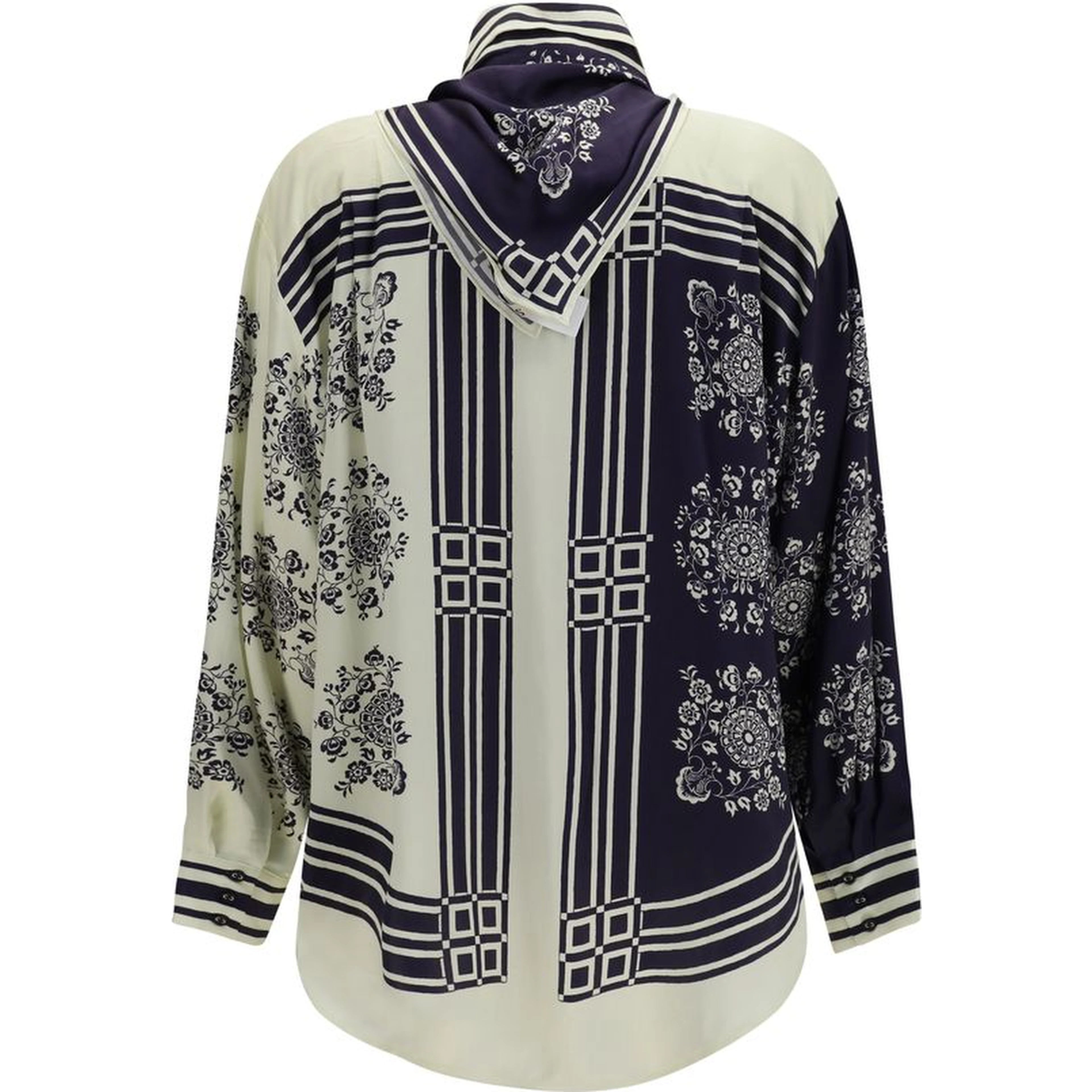 Blue Silk Shirt