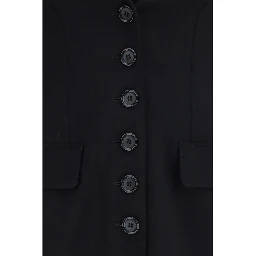 Black Wool Oves Aries Full-Length Jacket