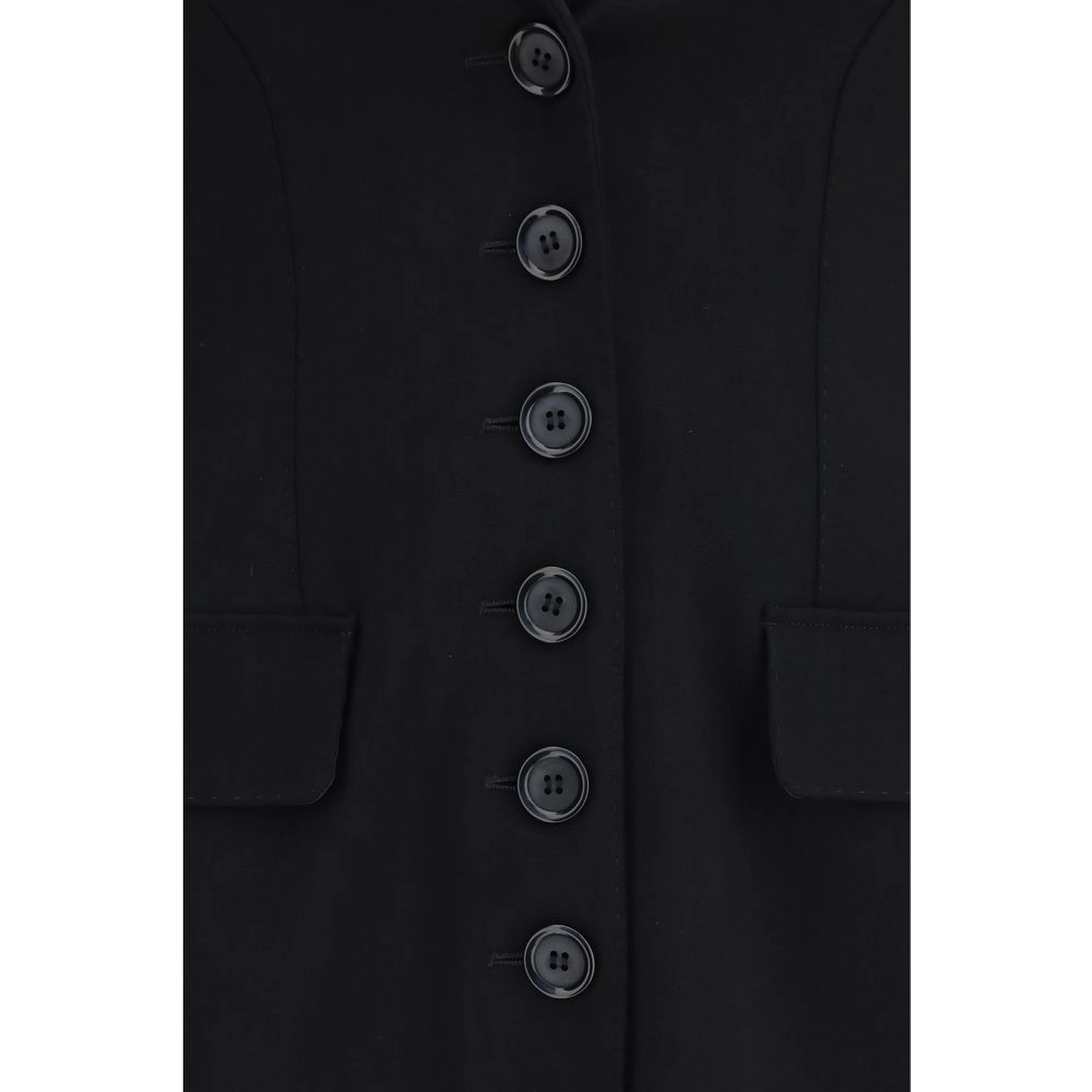 Black Wool Oves Aries Full-Length Jacket