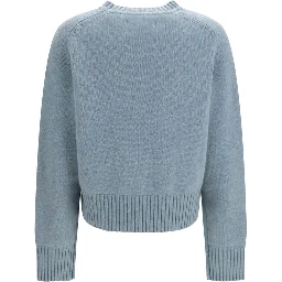Blue Cashmere Sweatshirt