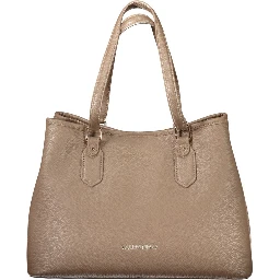 Brown Polyethylene Women Handbag