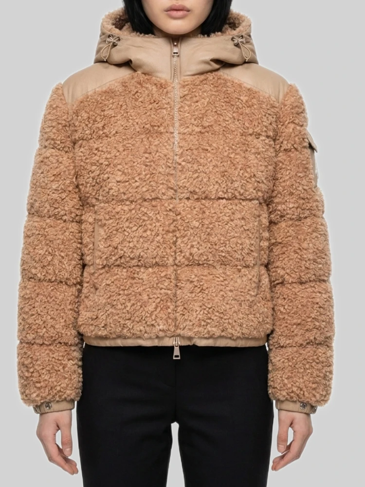 Short Alpestre teddy down jacket