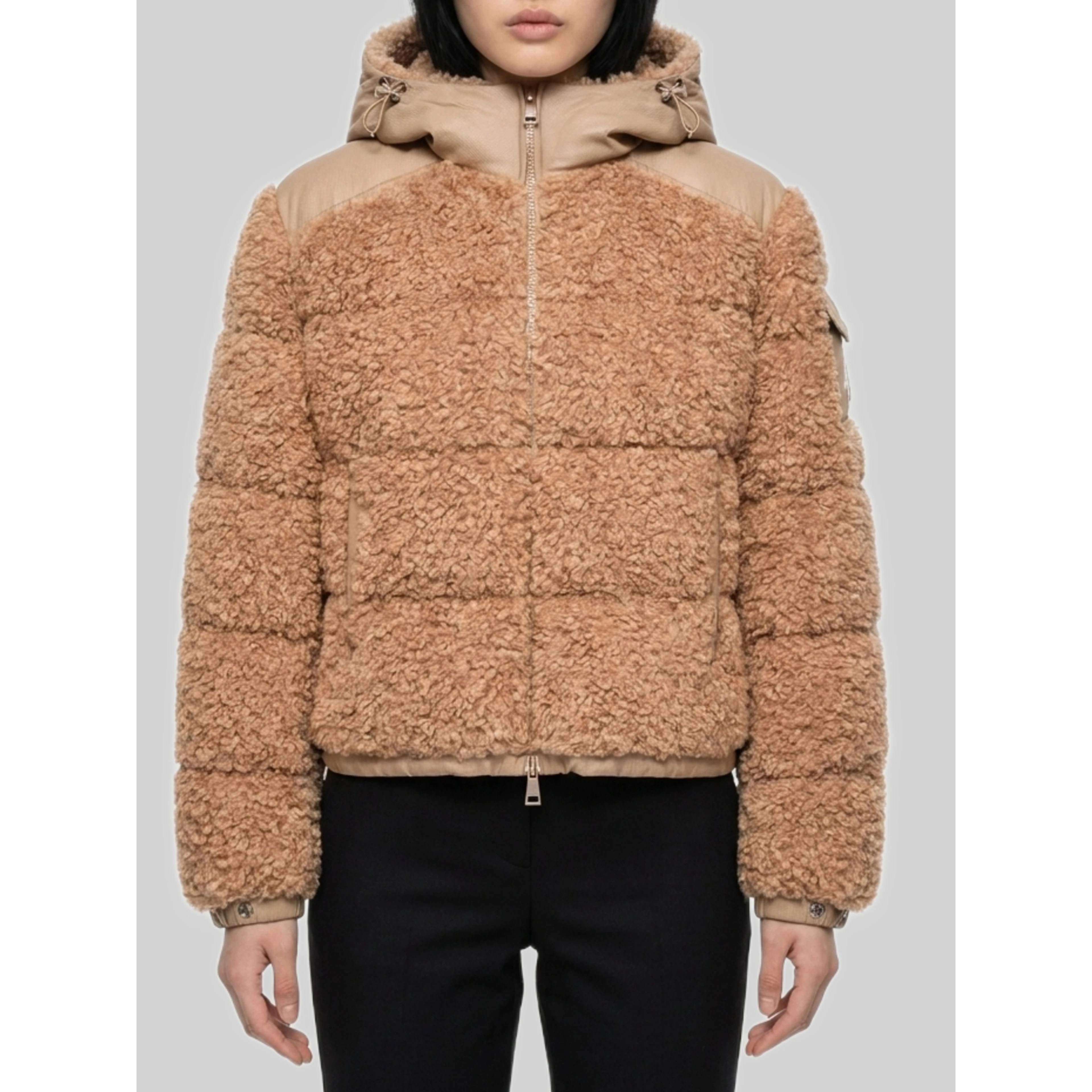 Short Alpestre teddy down jacket