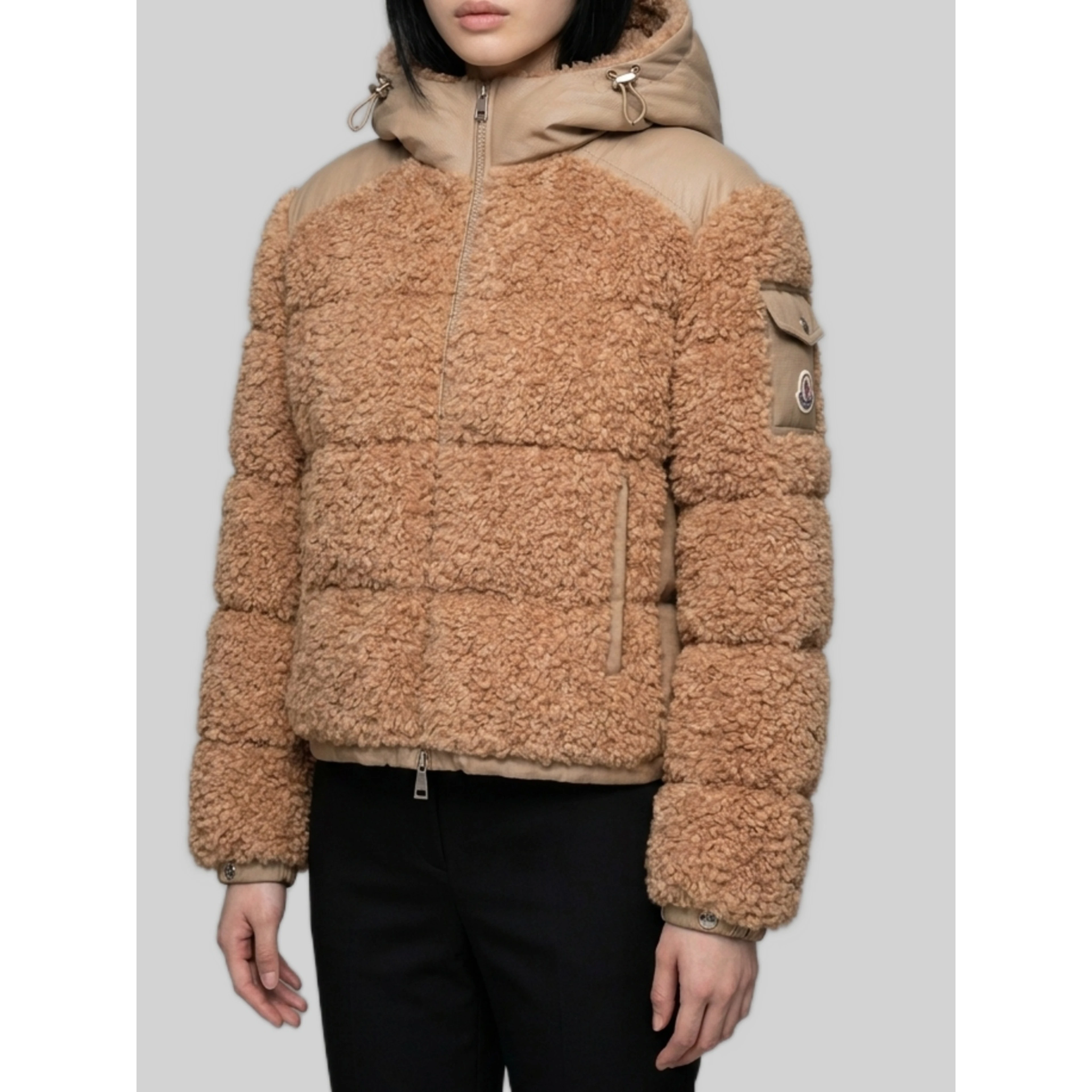 Short Alpestre teddy down jacket