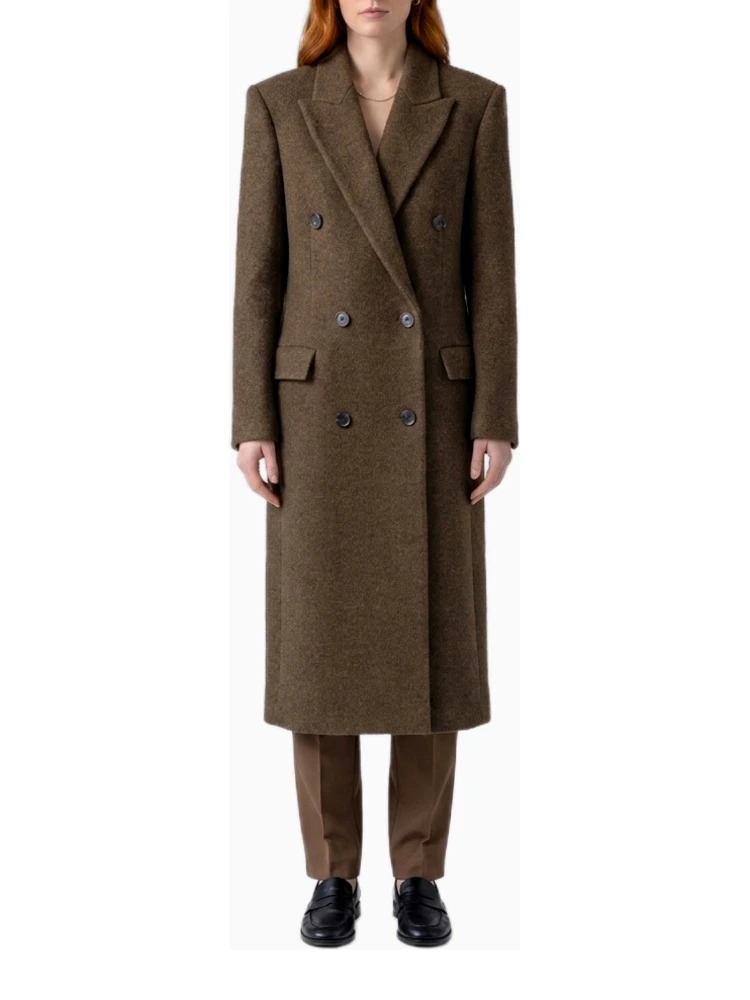 Brown melange Bamira coat