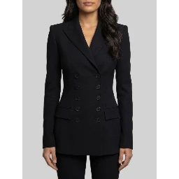 Double-breasted wool jacket