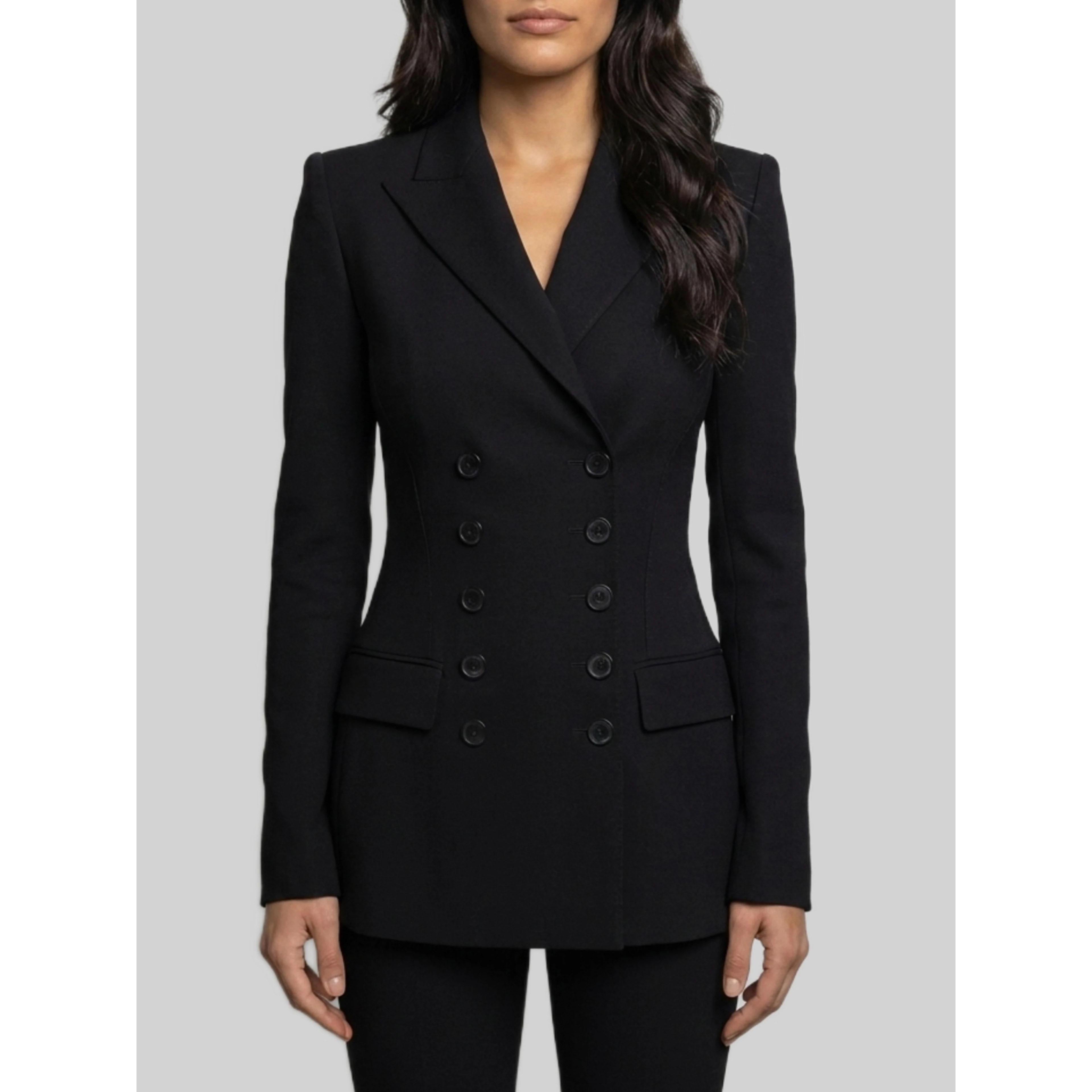 Double-breasted wool jacket