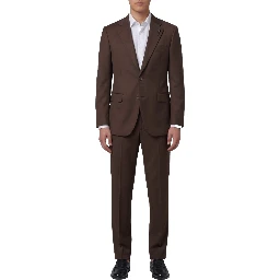 Brown Feeling single-breasted suit