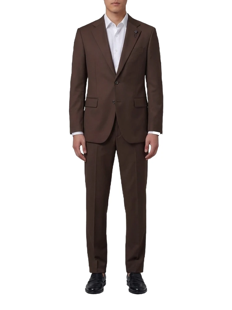 Brown Feeling single-breasted suit