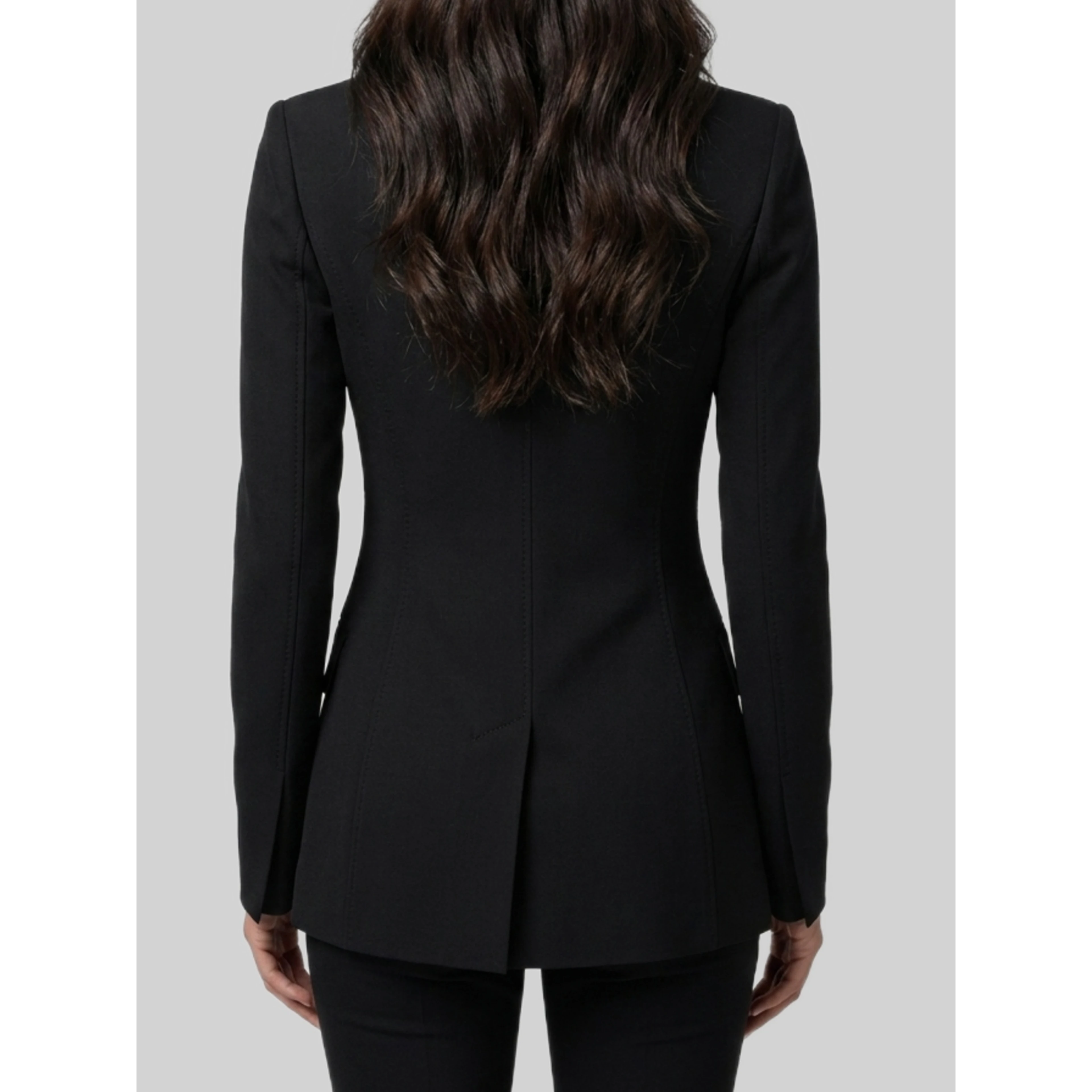Double-breasted wool jacket
