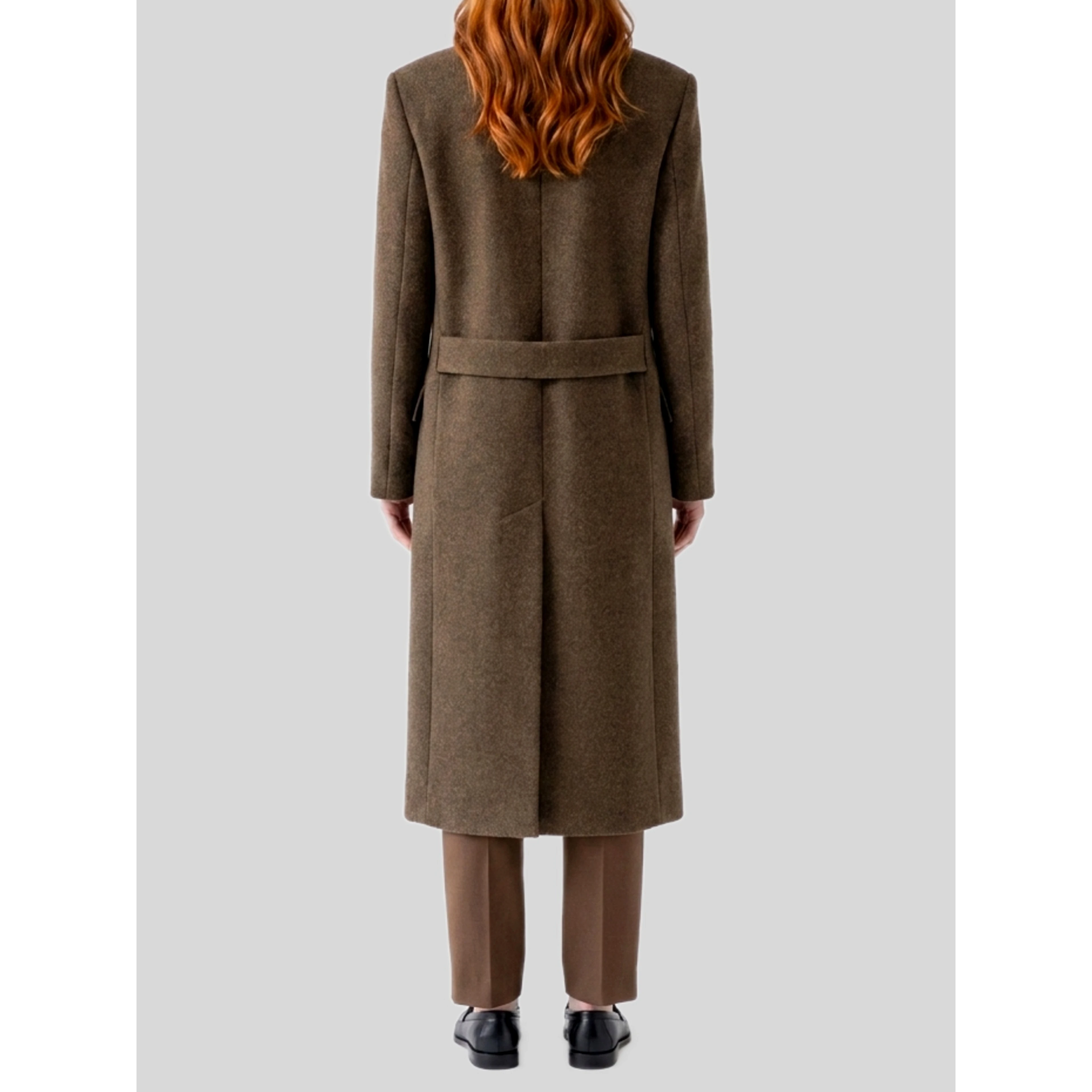 Brown melange Bamira coat
