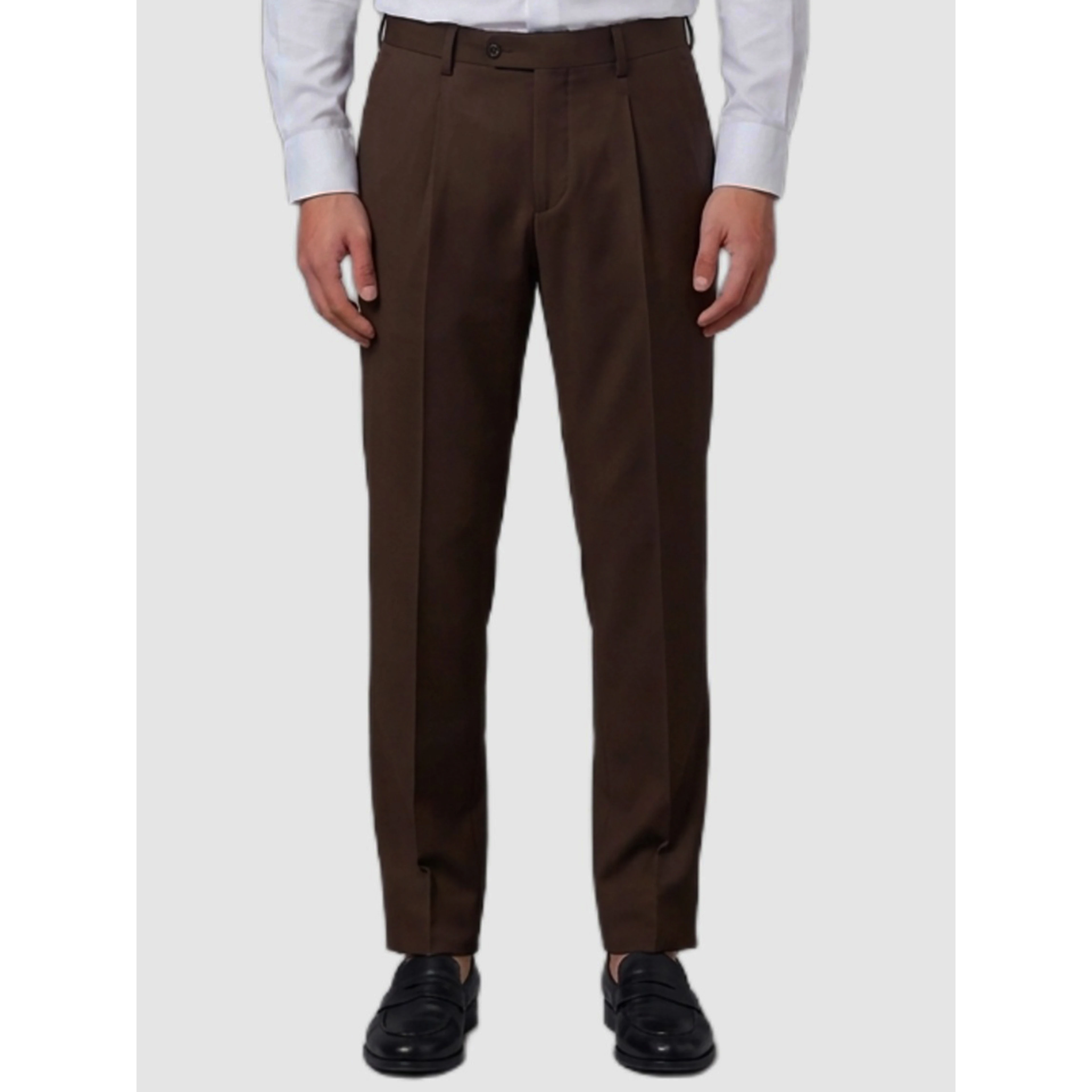 Brown Feeling single-breasted suit
