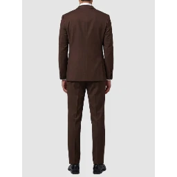 Brown Feeling single-breasted suit