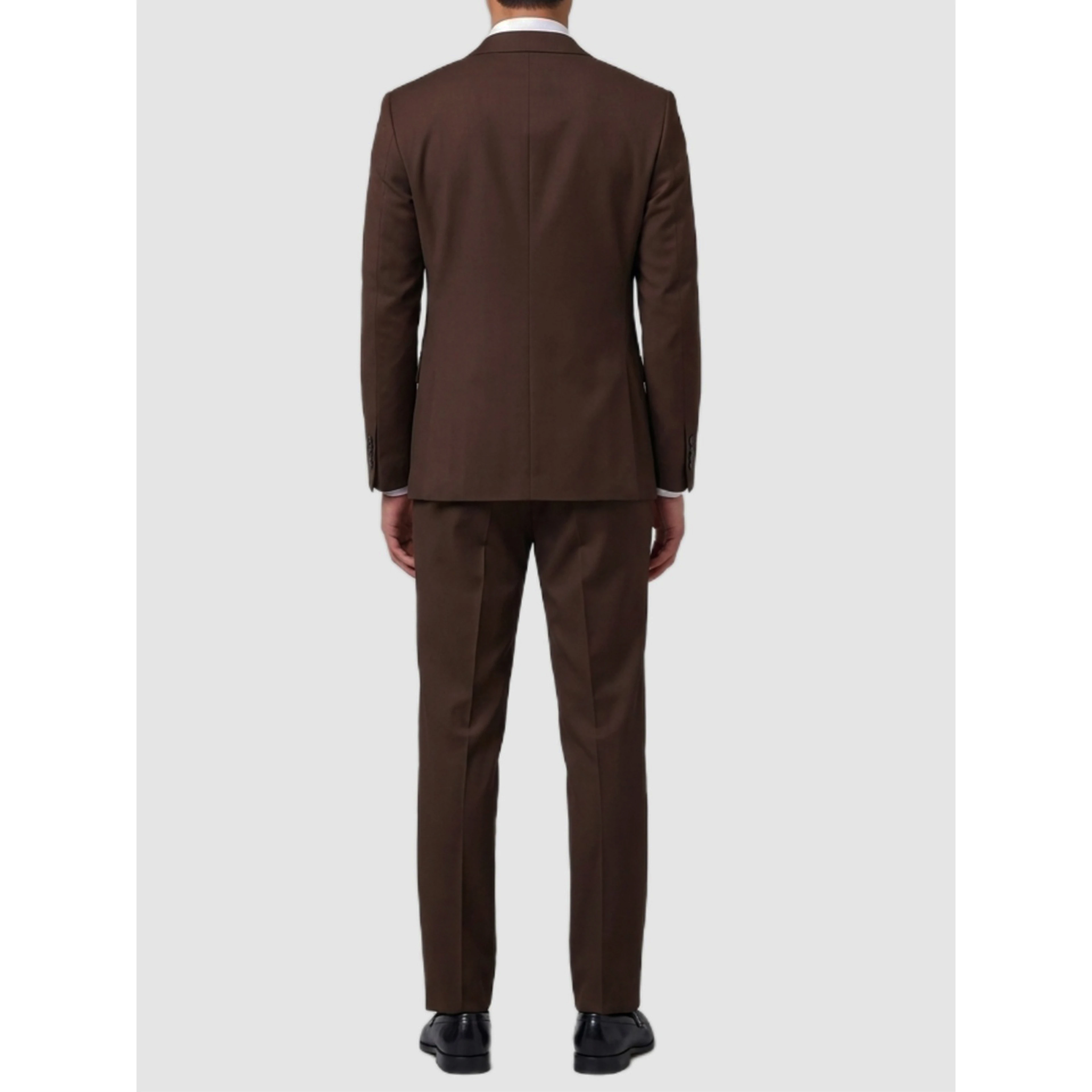 Brown Feeling single-breasted suit