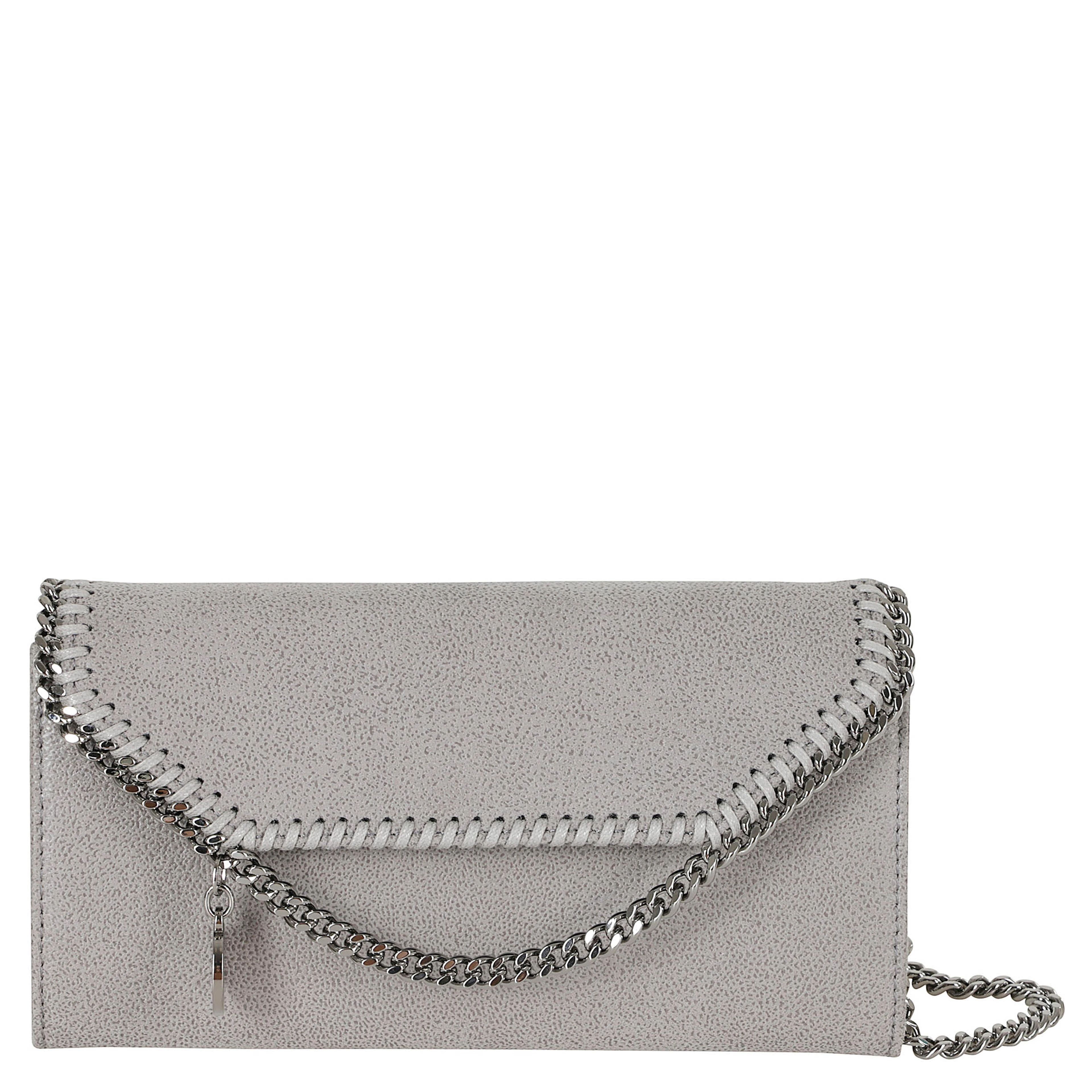 FALABELLA CONTINENTAL WALLET WITH CHAIN ECO SHAGGY DEER