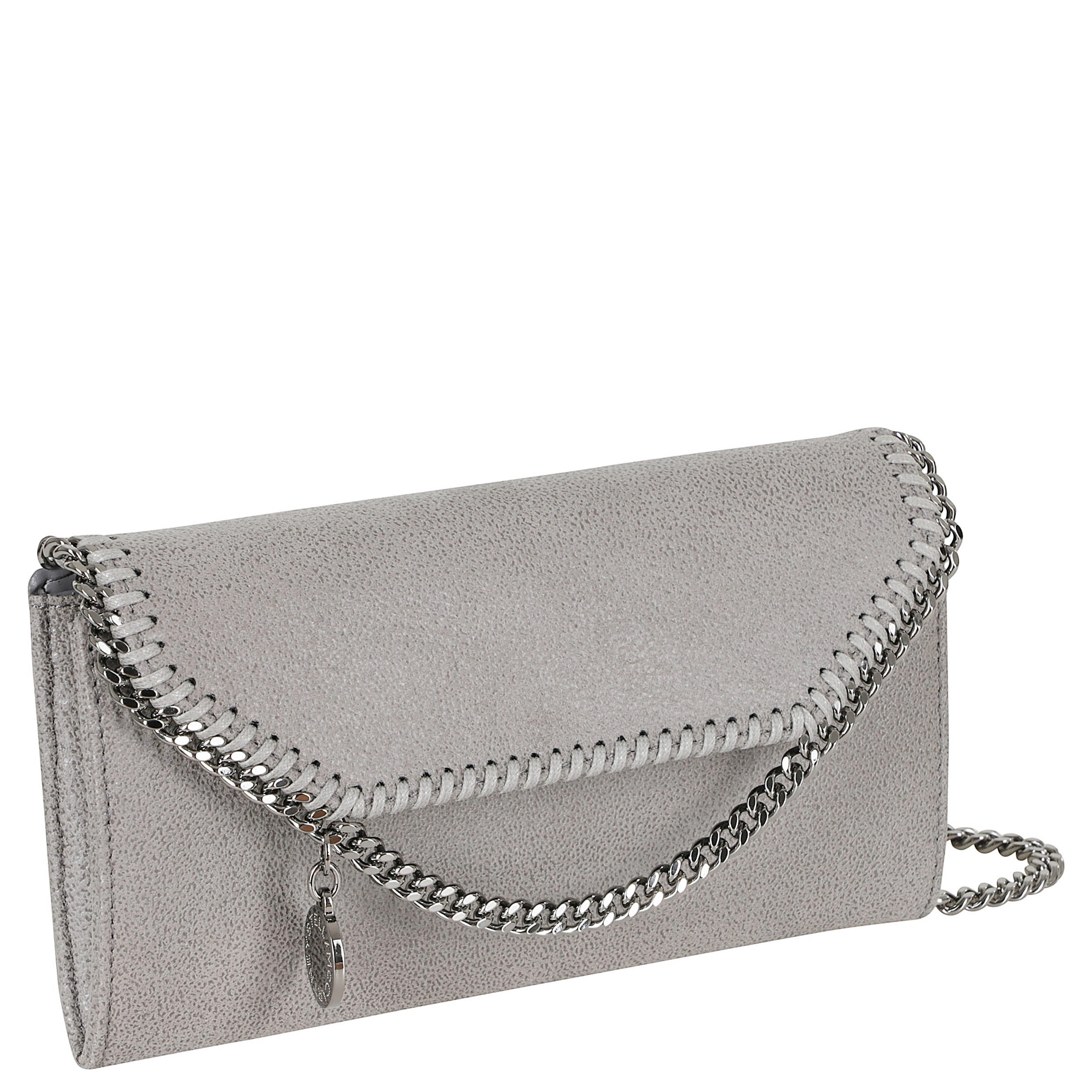 FALABELLA CONTINENTAL WALLET WITH CHAIN ECO SHAGGY DEER