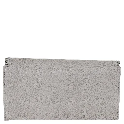 FALABELLA CONTINENTAL WALLET WITH CHAIN ECO SHAGGY DEER