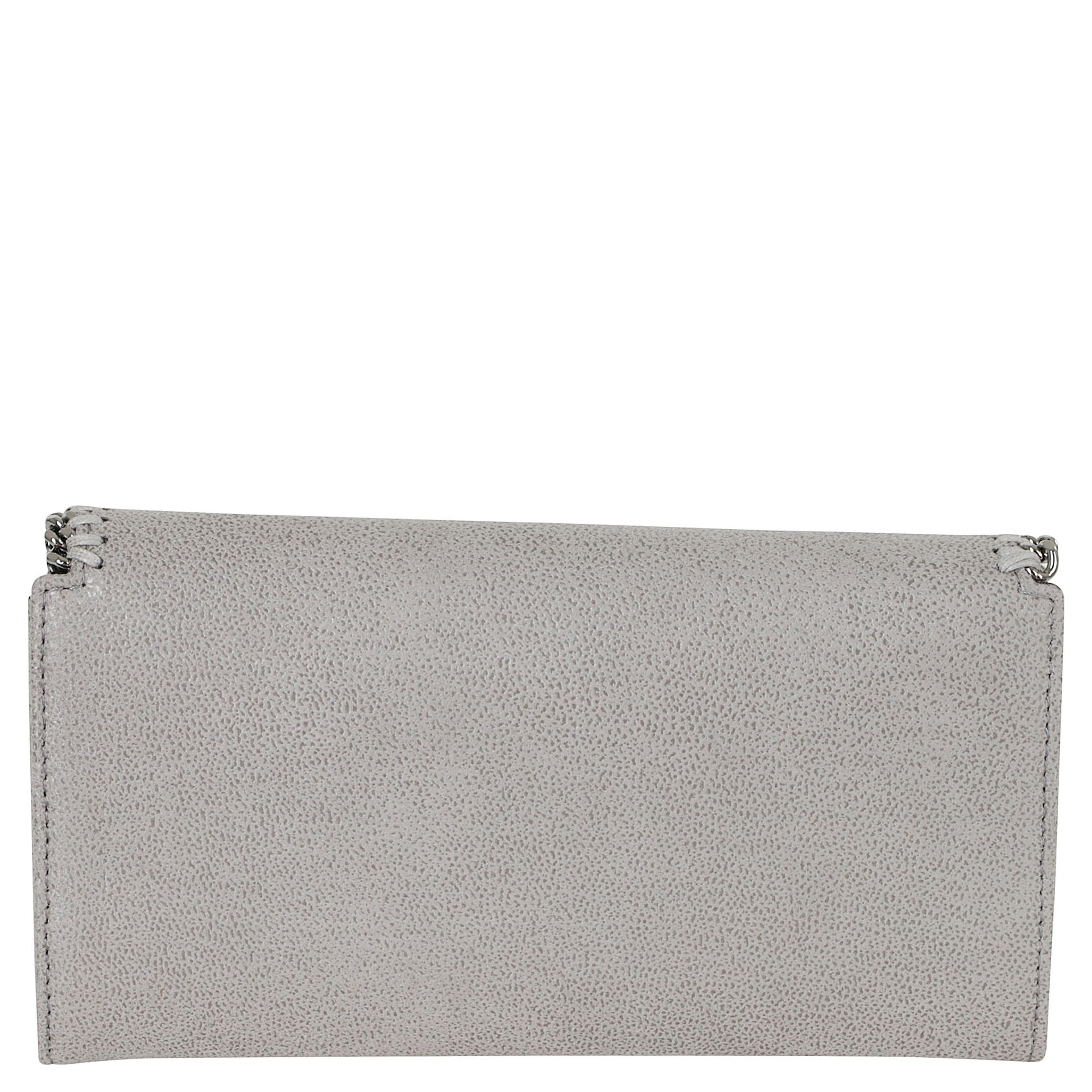 FALABELLA CONTINENTAL WALLET WITH CHAIN ECO SHAGGY DEER