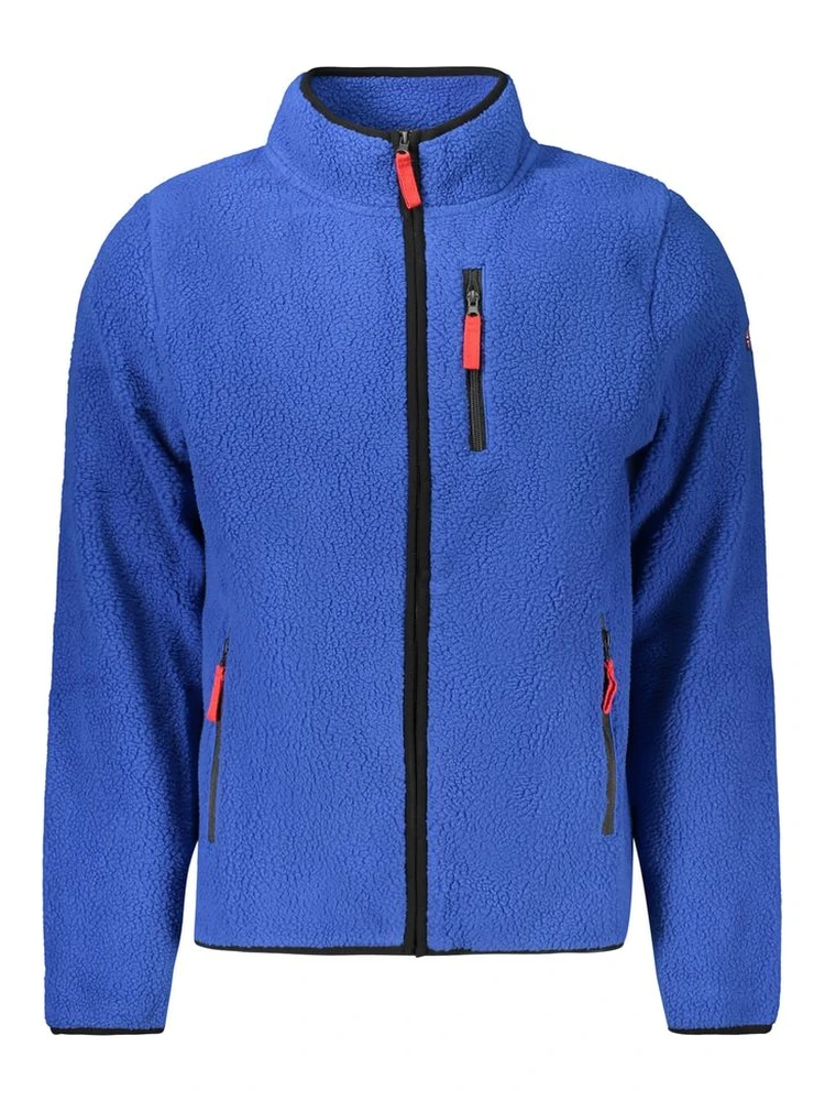 Blue Polyester Sweatshirt