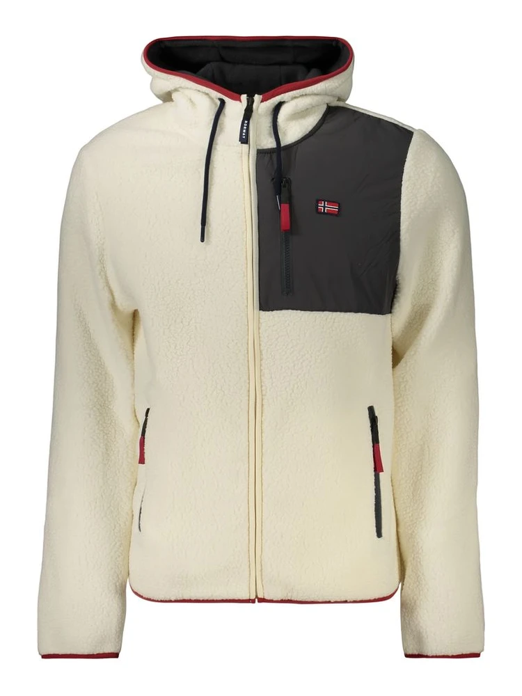 White Polyester Sweatshirt