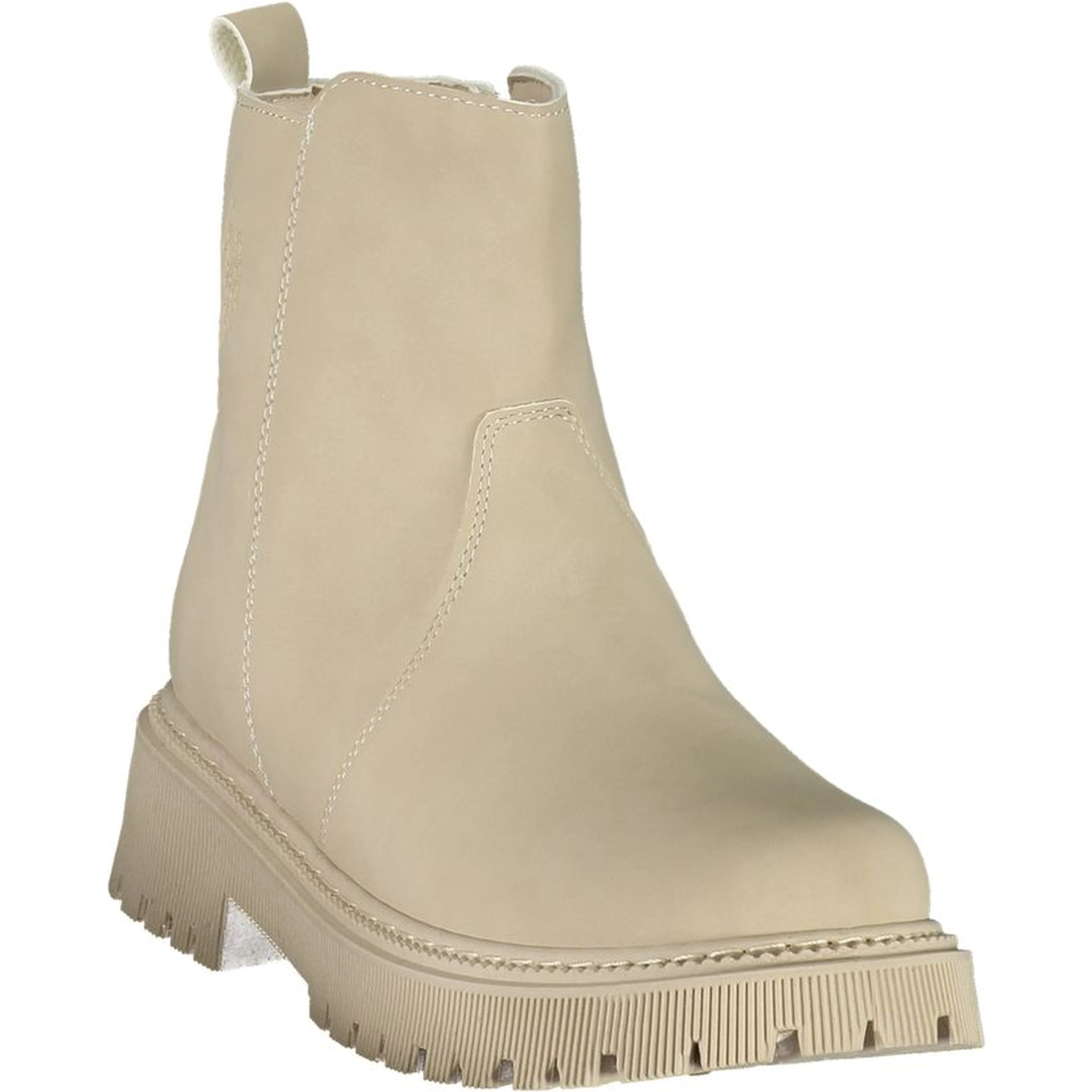 Beige Polyethylene Ankle Boots