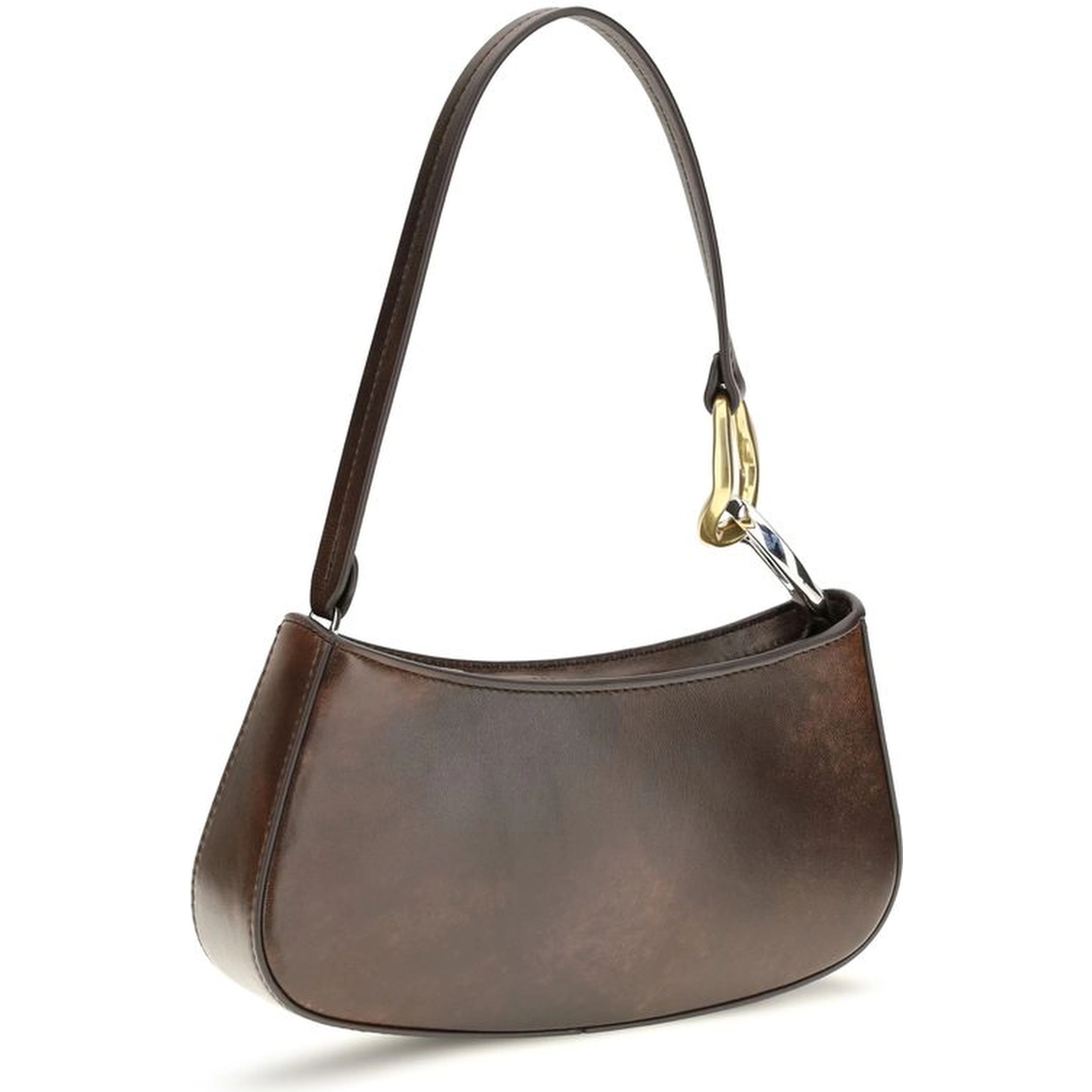 Brown Calf Leather Bos Taurus Shoulder Bag