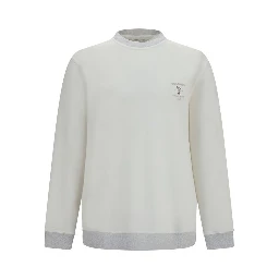 White Cotton Sweatshirt